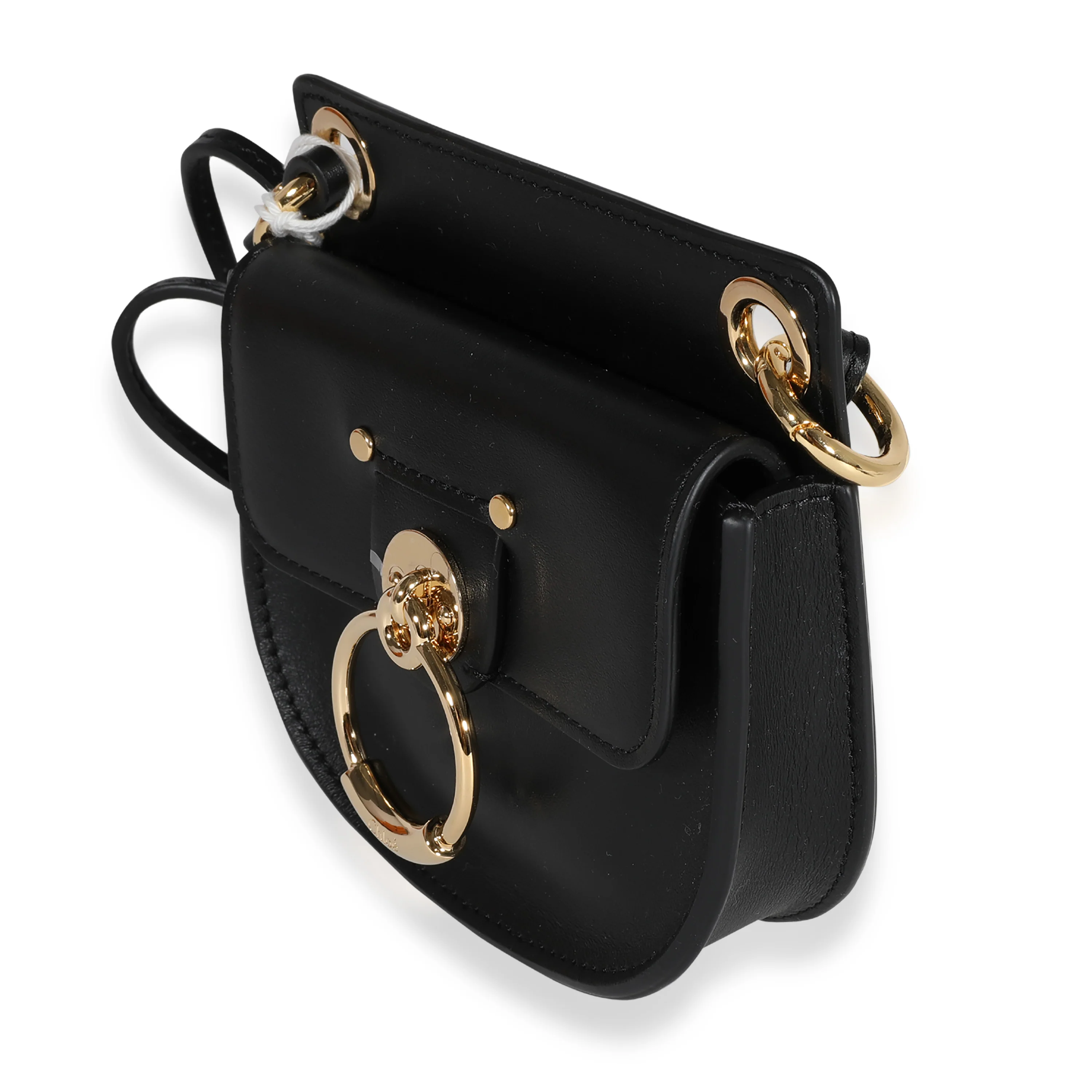 Chloe Black Leather The Mini Flat Pouch - Image 2