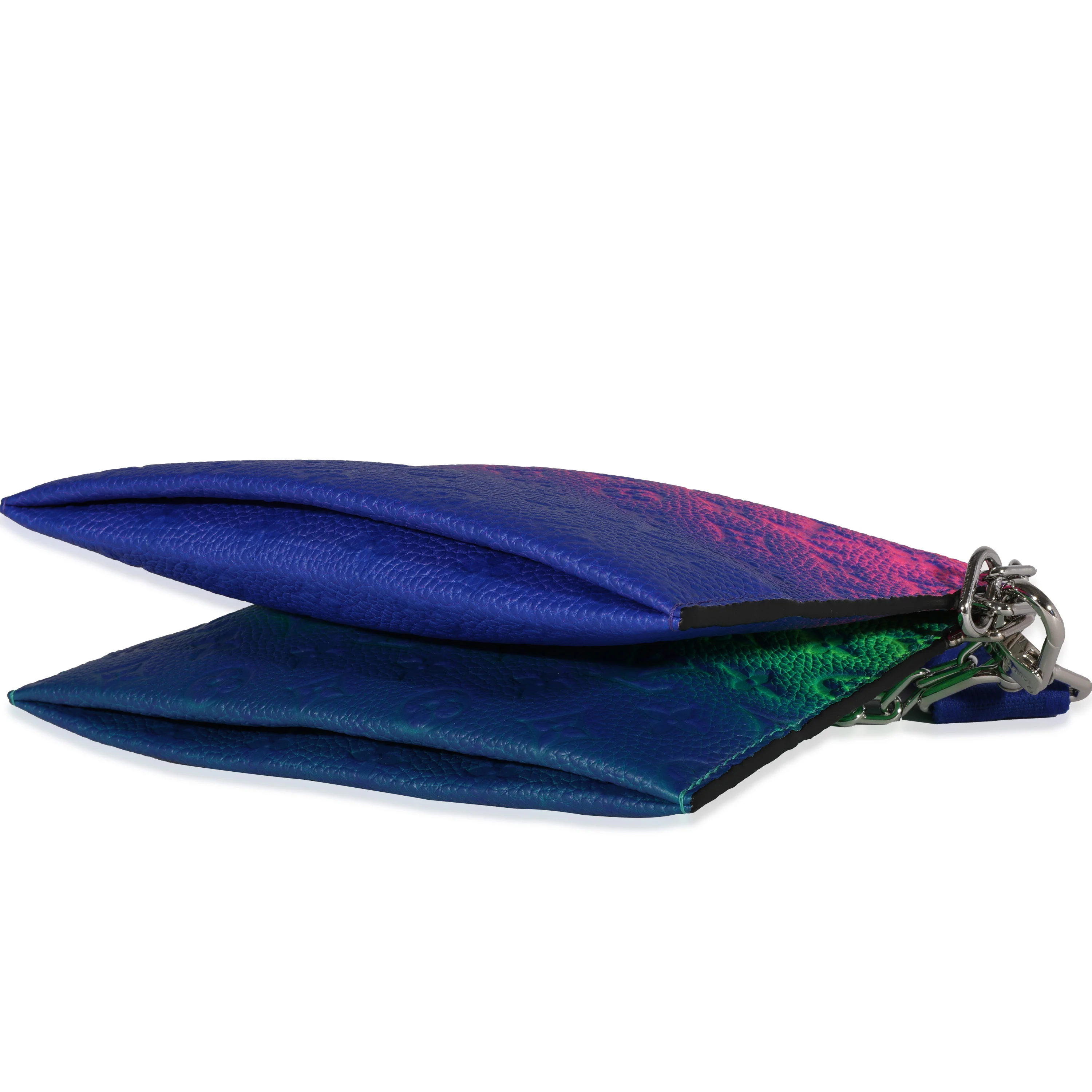 Louis Vuitton x Virgil Abloh Multicolor Monogram Taurillon Illusion Trio Pouch - Image 7