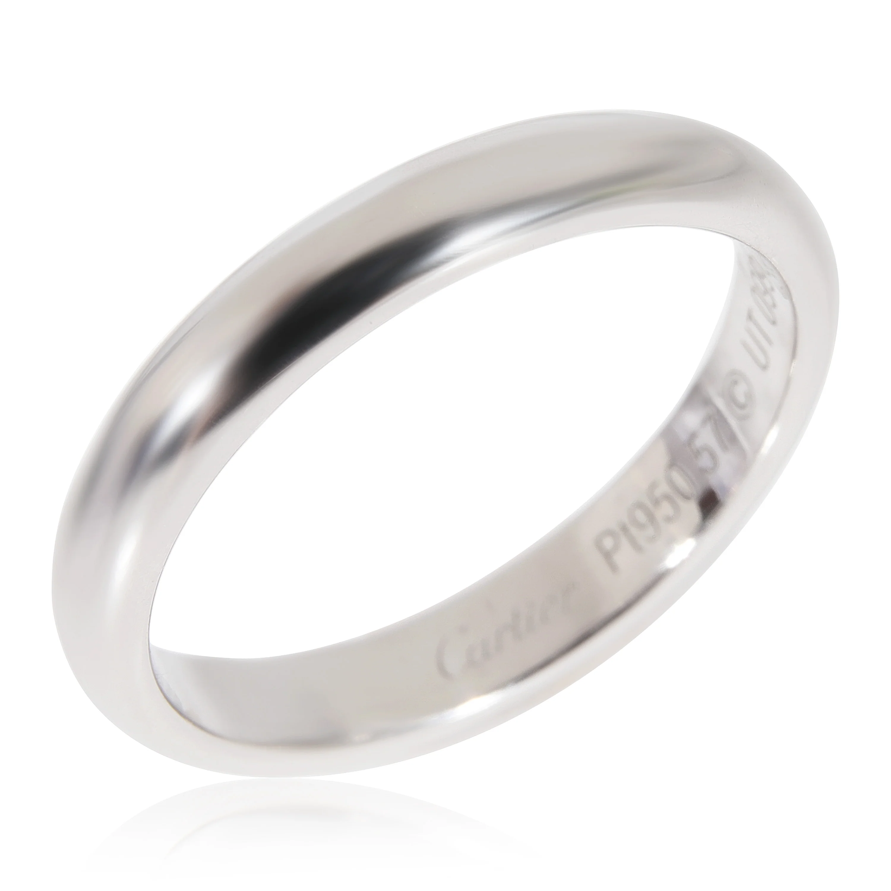 Cartier 1895 3.5 mm Wedding Band in Platinum - Image 3