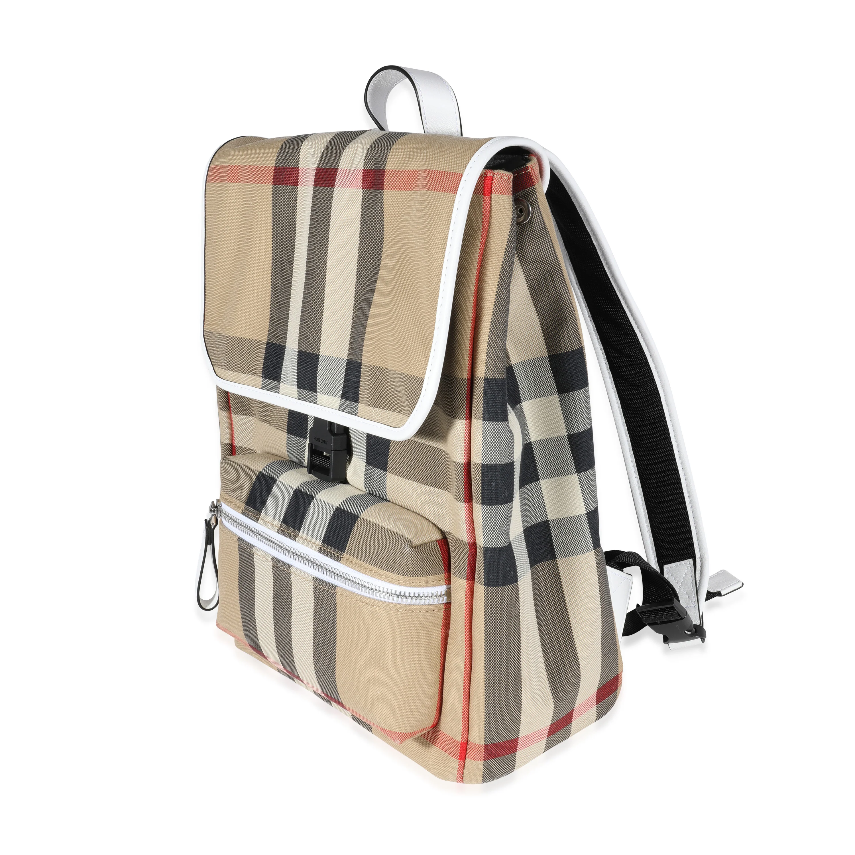 Burberry Archive Beige Vintage Check Dewey Kids Backpack - Image 2
