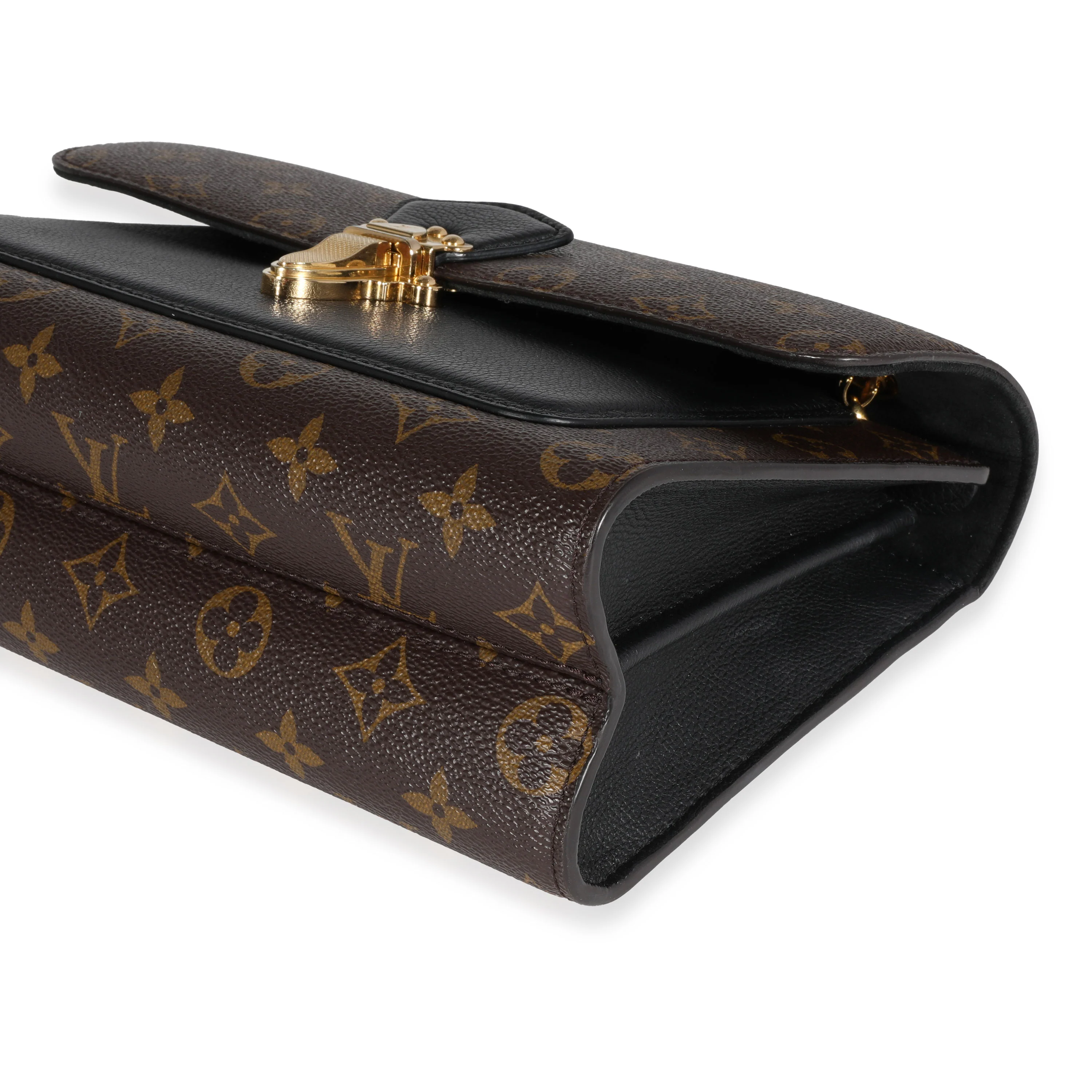 Louis Vuitton Monogram Canvas & Black Leather Victoire Bag - Image 7