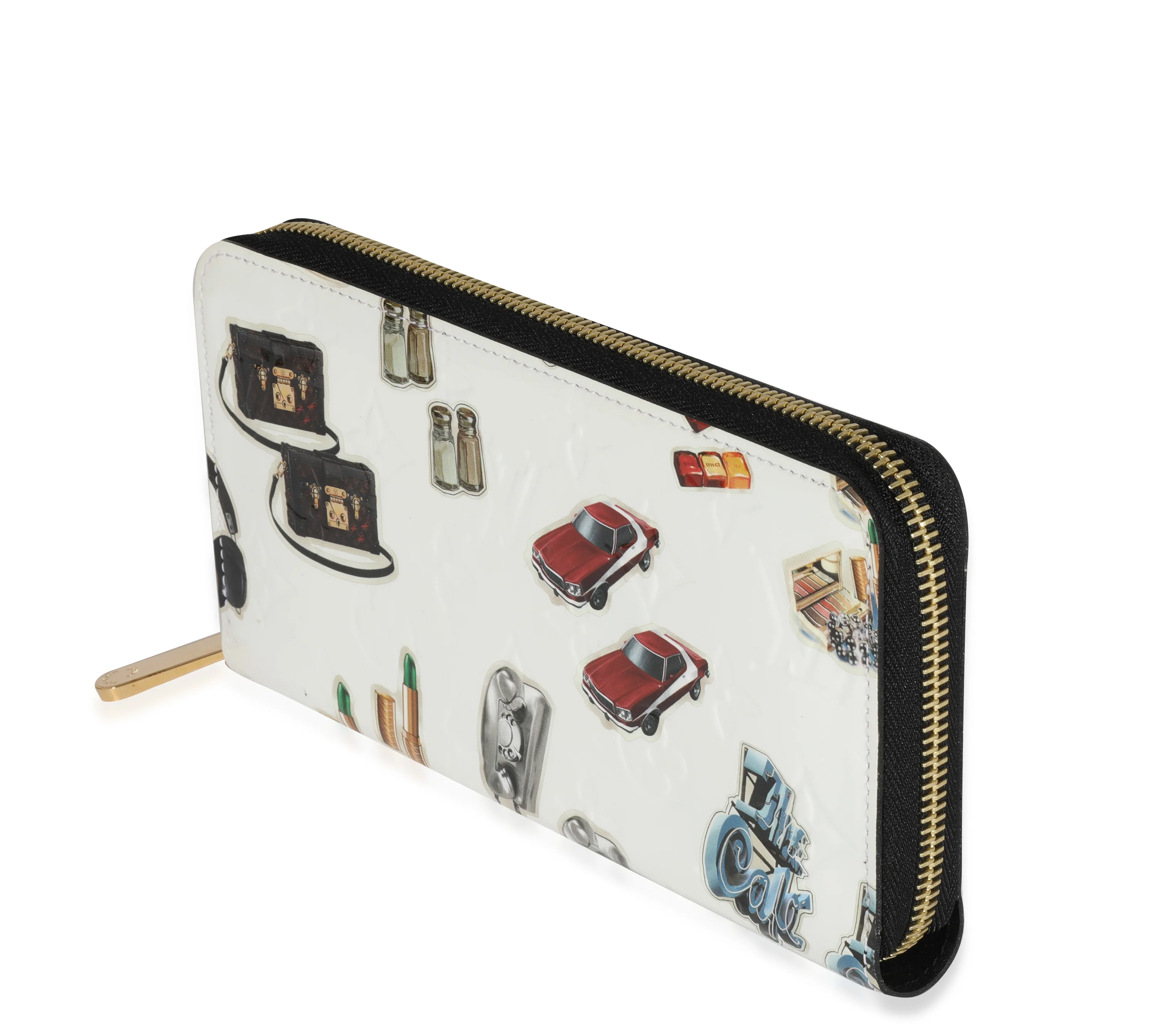 Louis Vuitton White Monogram Vernis Stickers Animation Wallet - Image 2