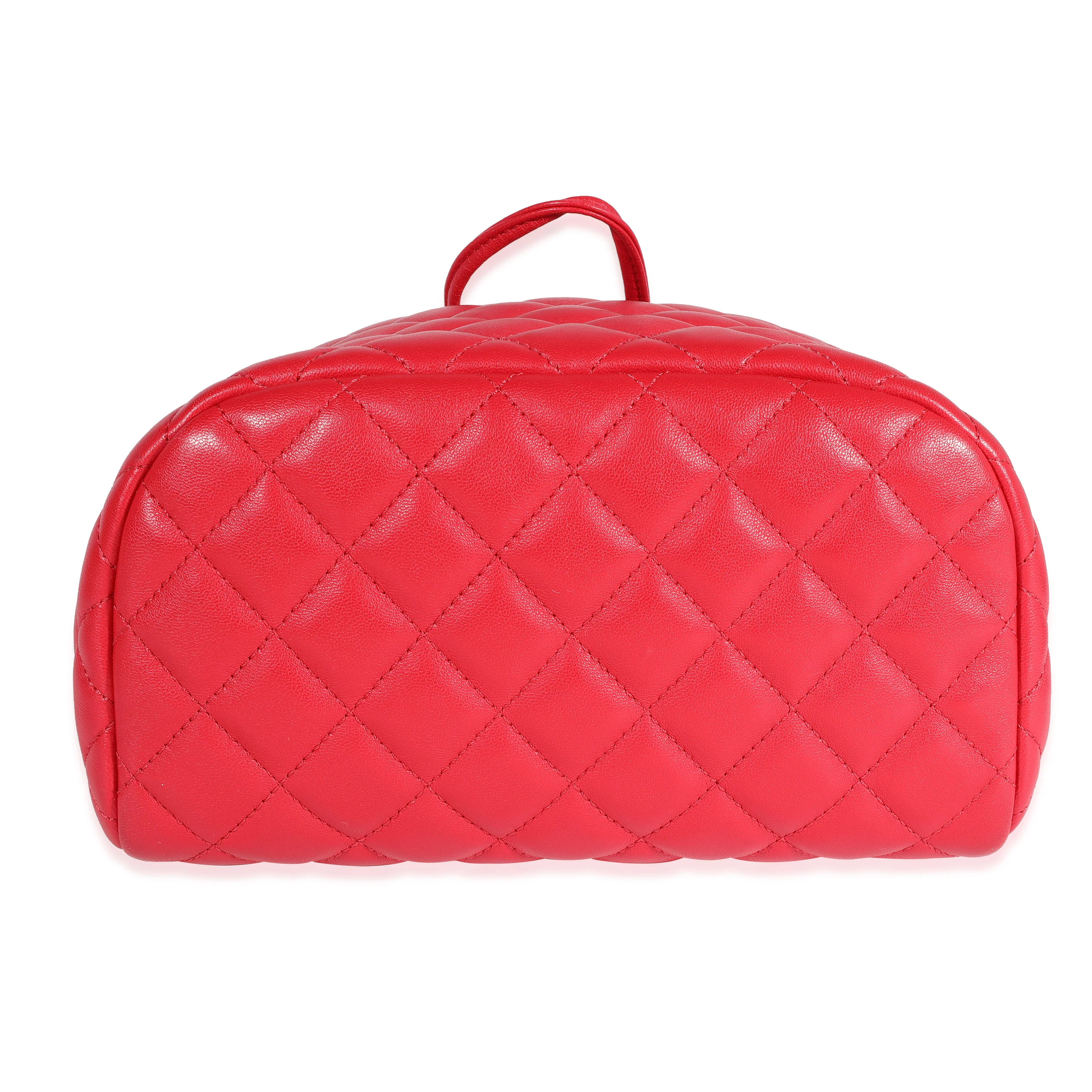 Chanel Red Lambskin Small Urban Spirit Backpack - Image 5