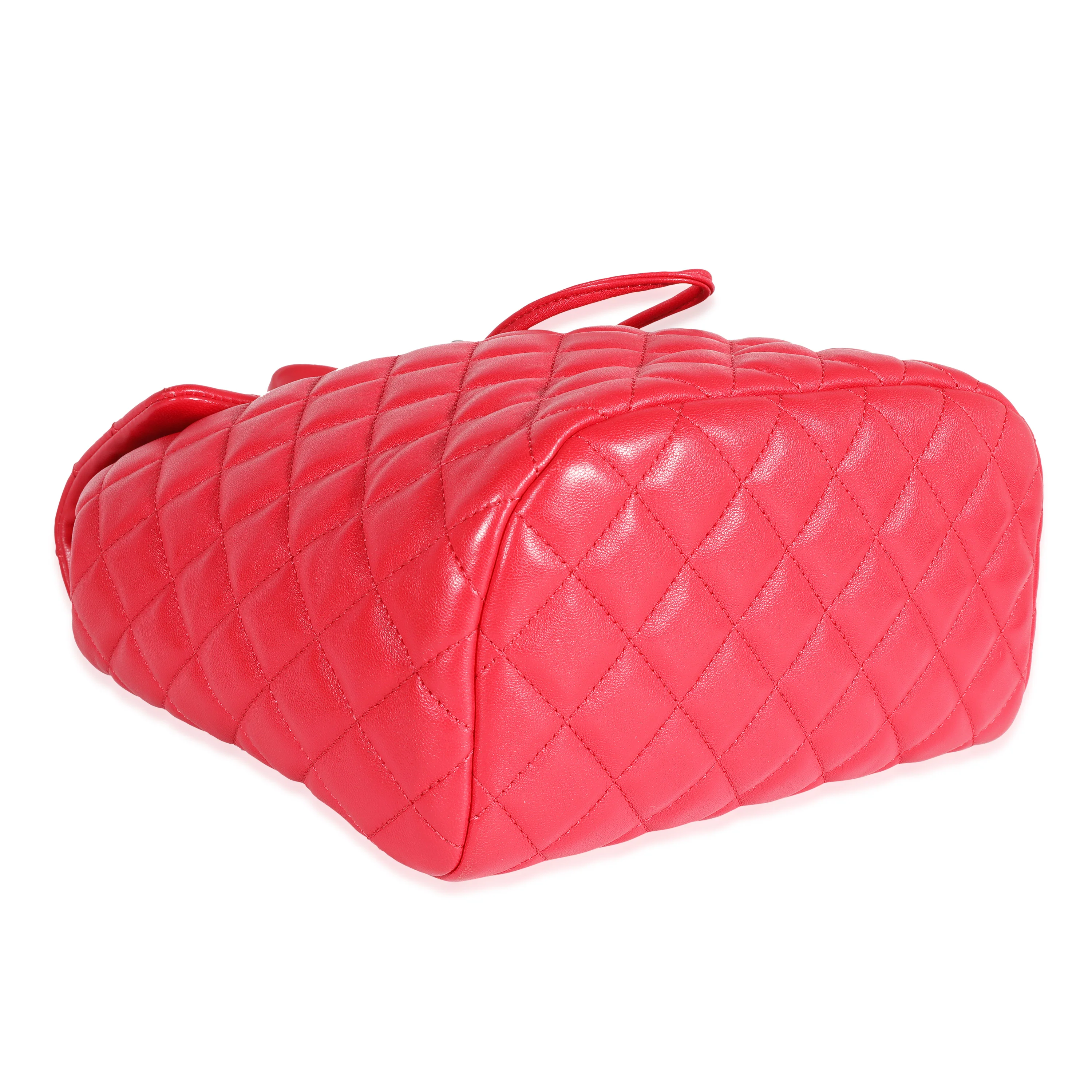 Chanel Red Lambskin Small Urban Spirit Backpack - Image 6