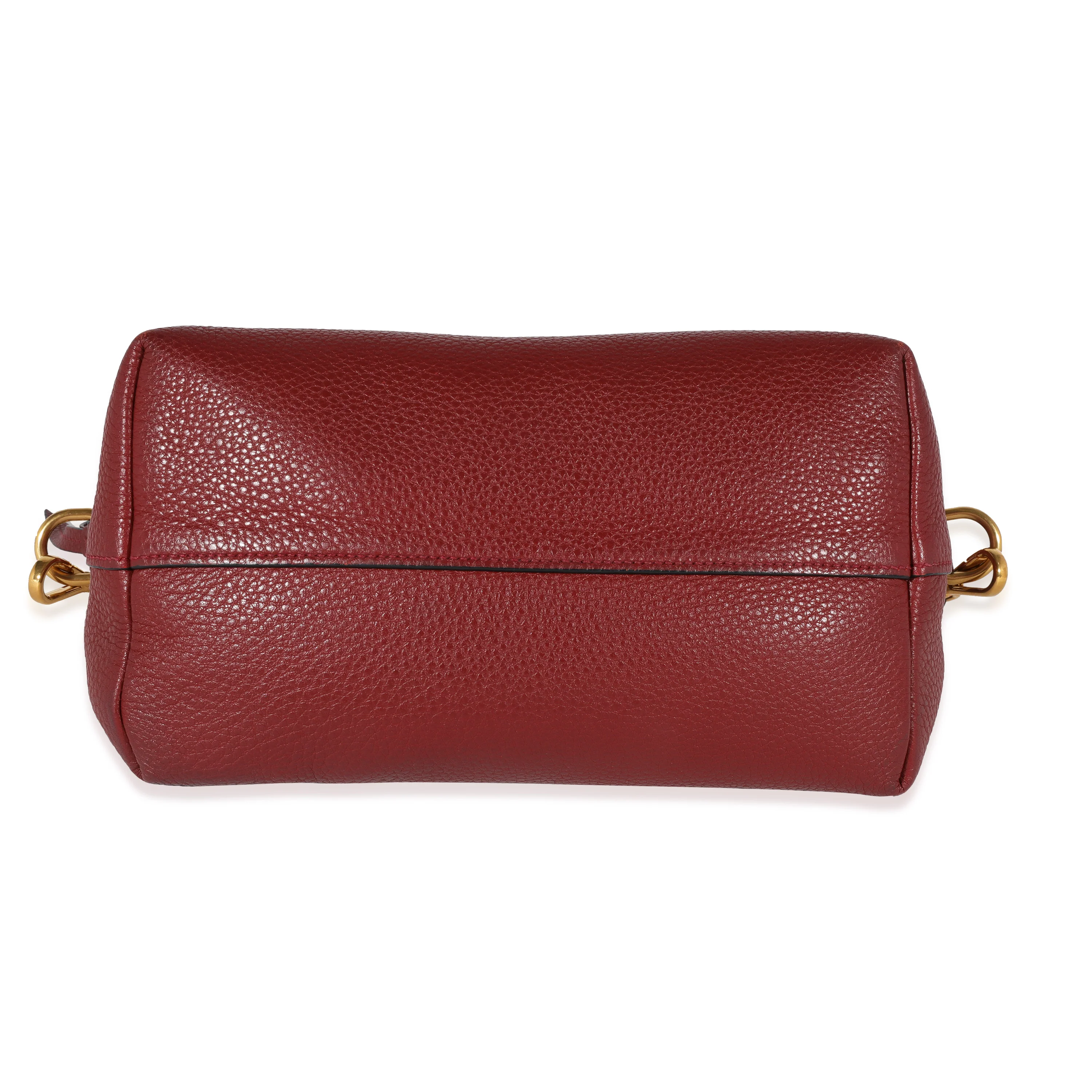 Prada Red Vitello Daino Leather Satchel - Image 2