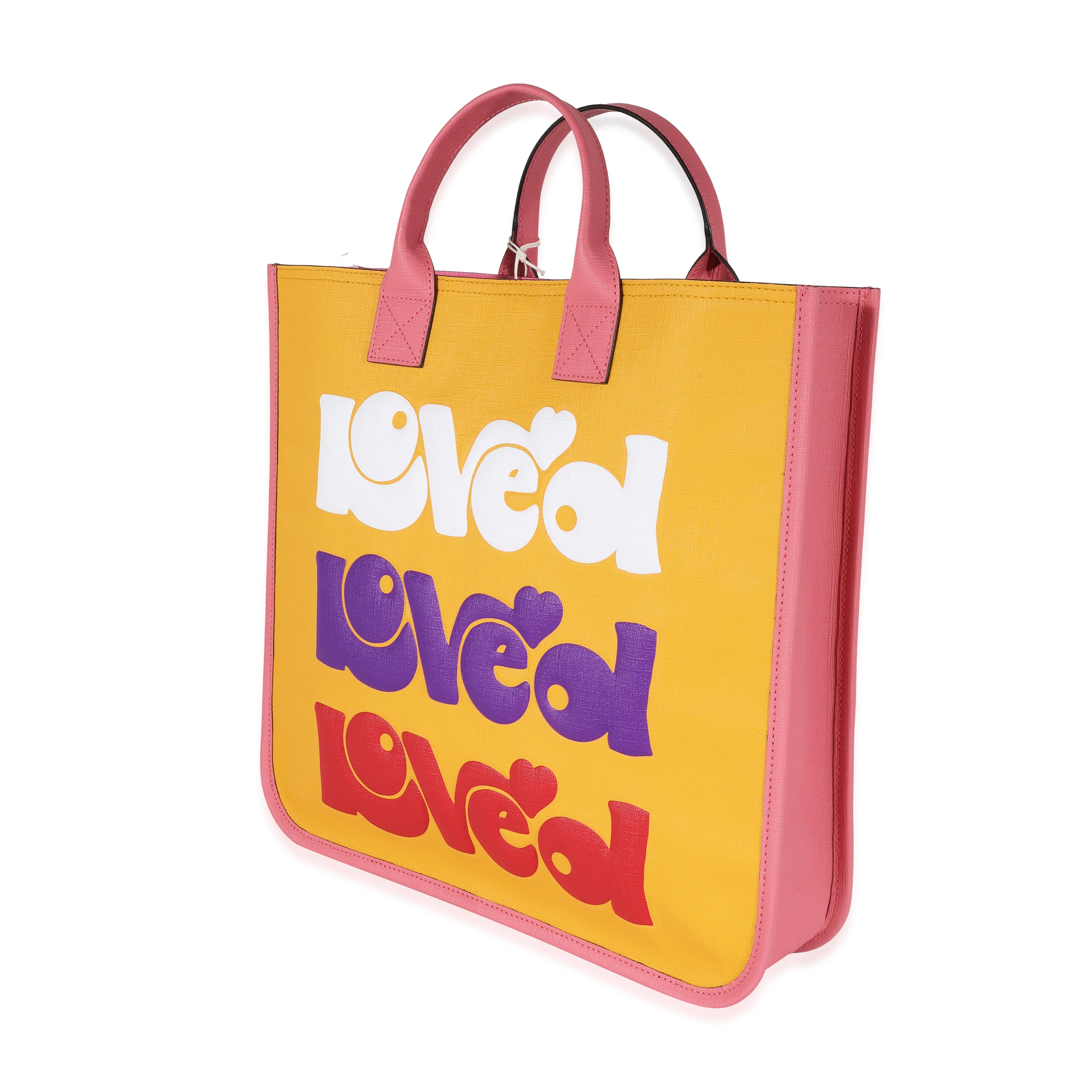 Gucci Kids Multicolor Coated Canvas Rainbow Loved Tote - Image 2
