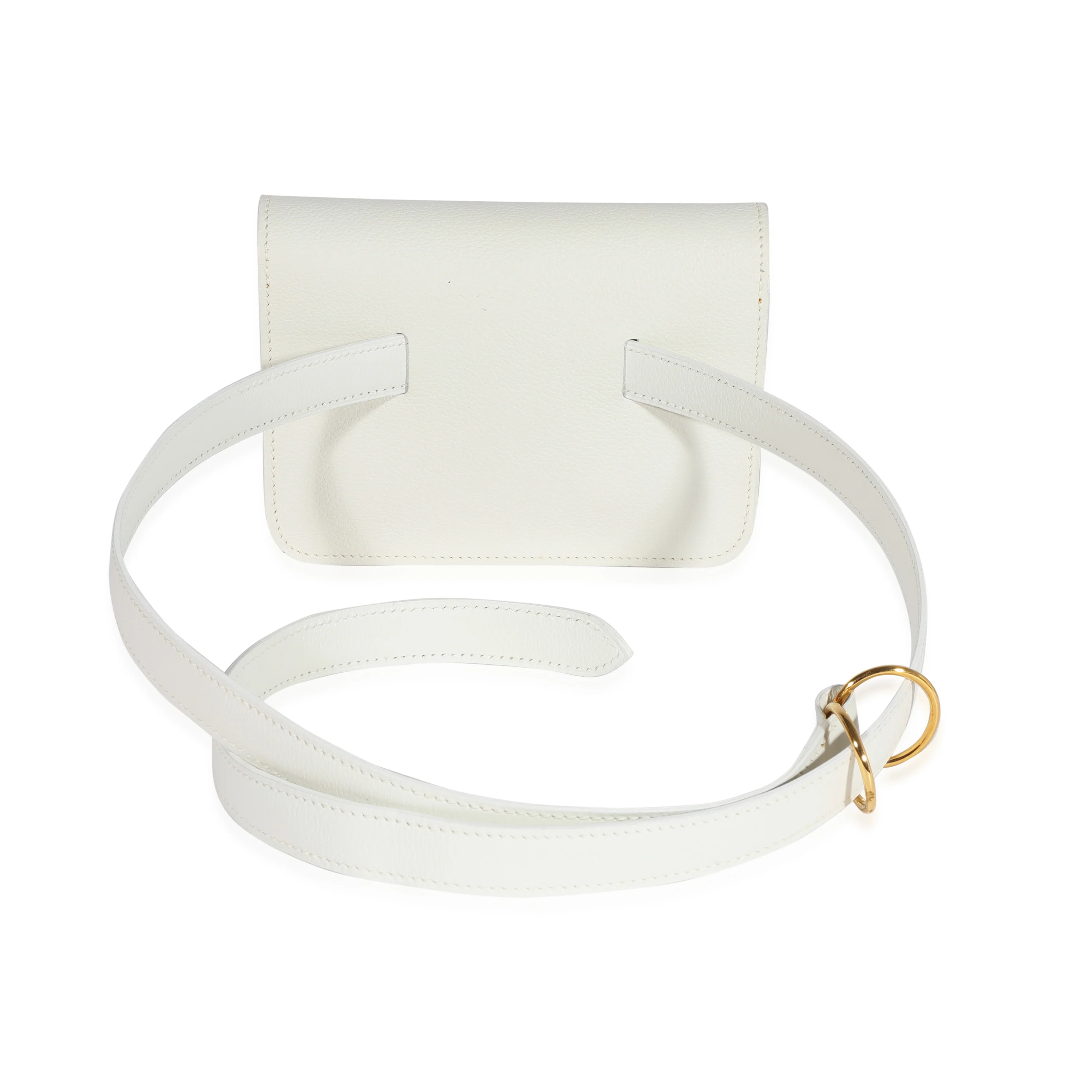 Vintage White Evergrain Pochette Belt Bag GHW - Image 3