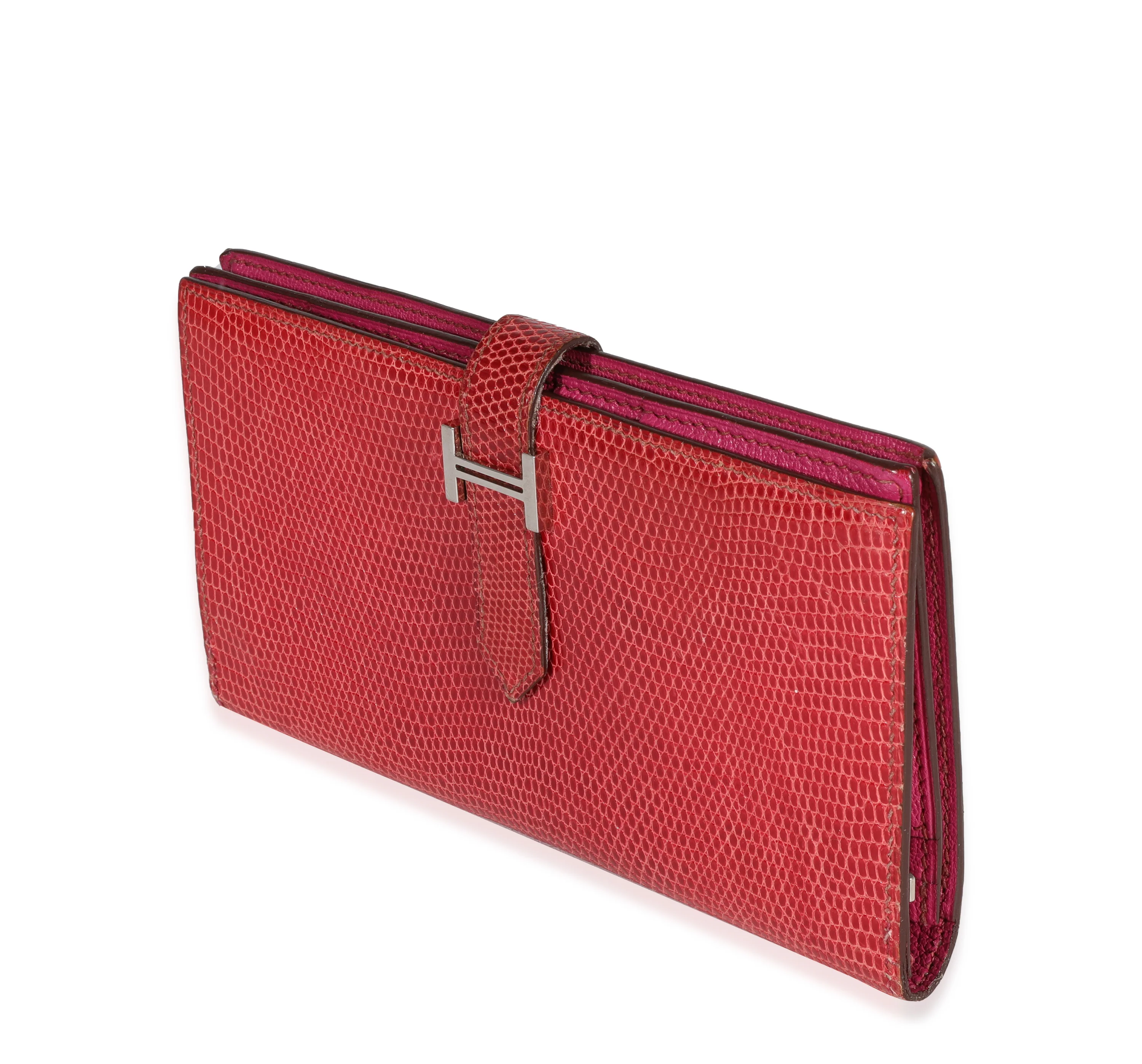 Fuchsia Lizard Classic Bearn Wallet PHW - Image 2