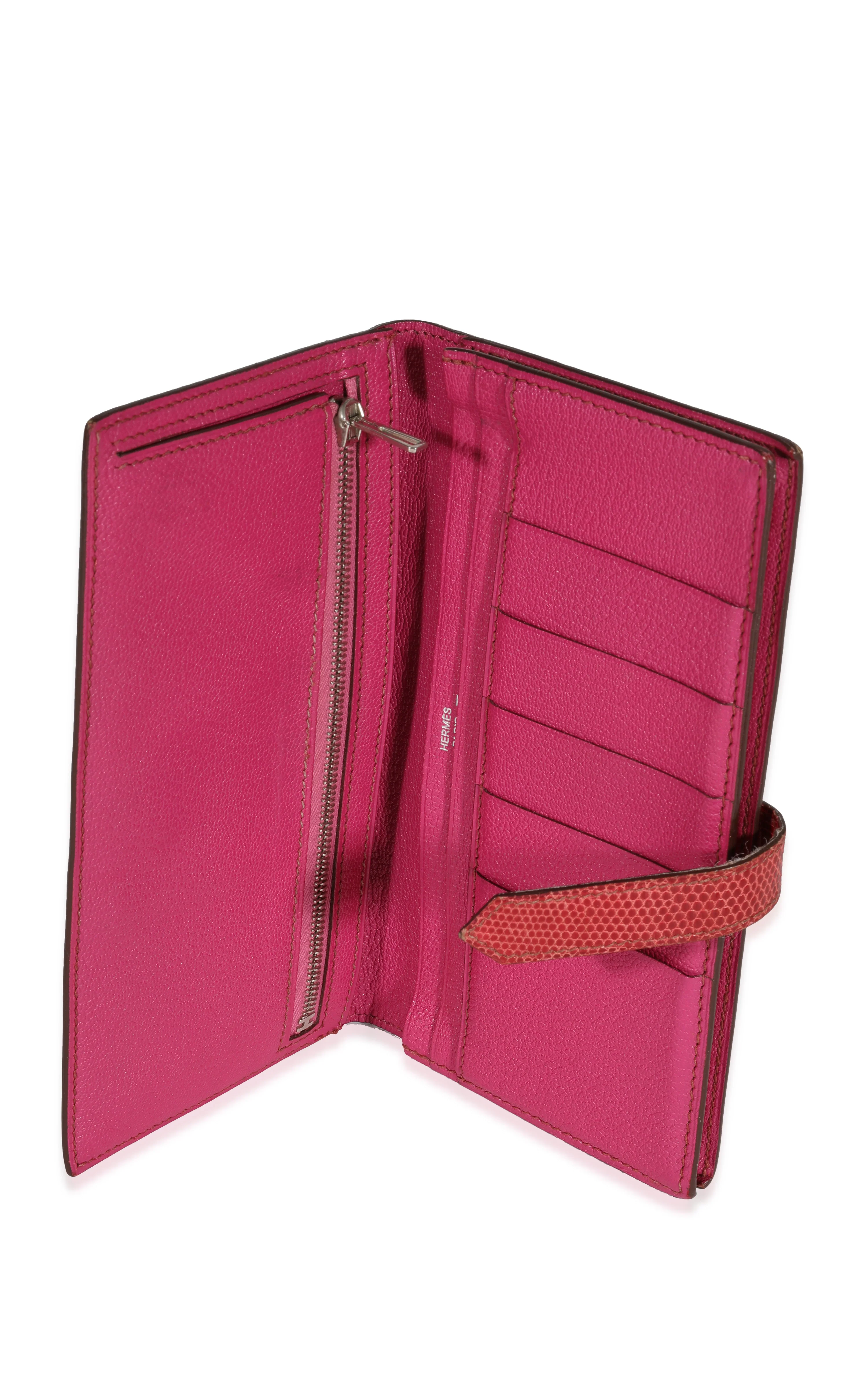 Fuchsia Lizard Classic Bearn Wallet PHW - Image 5