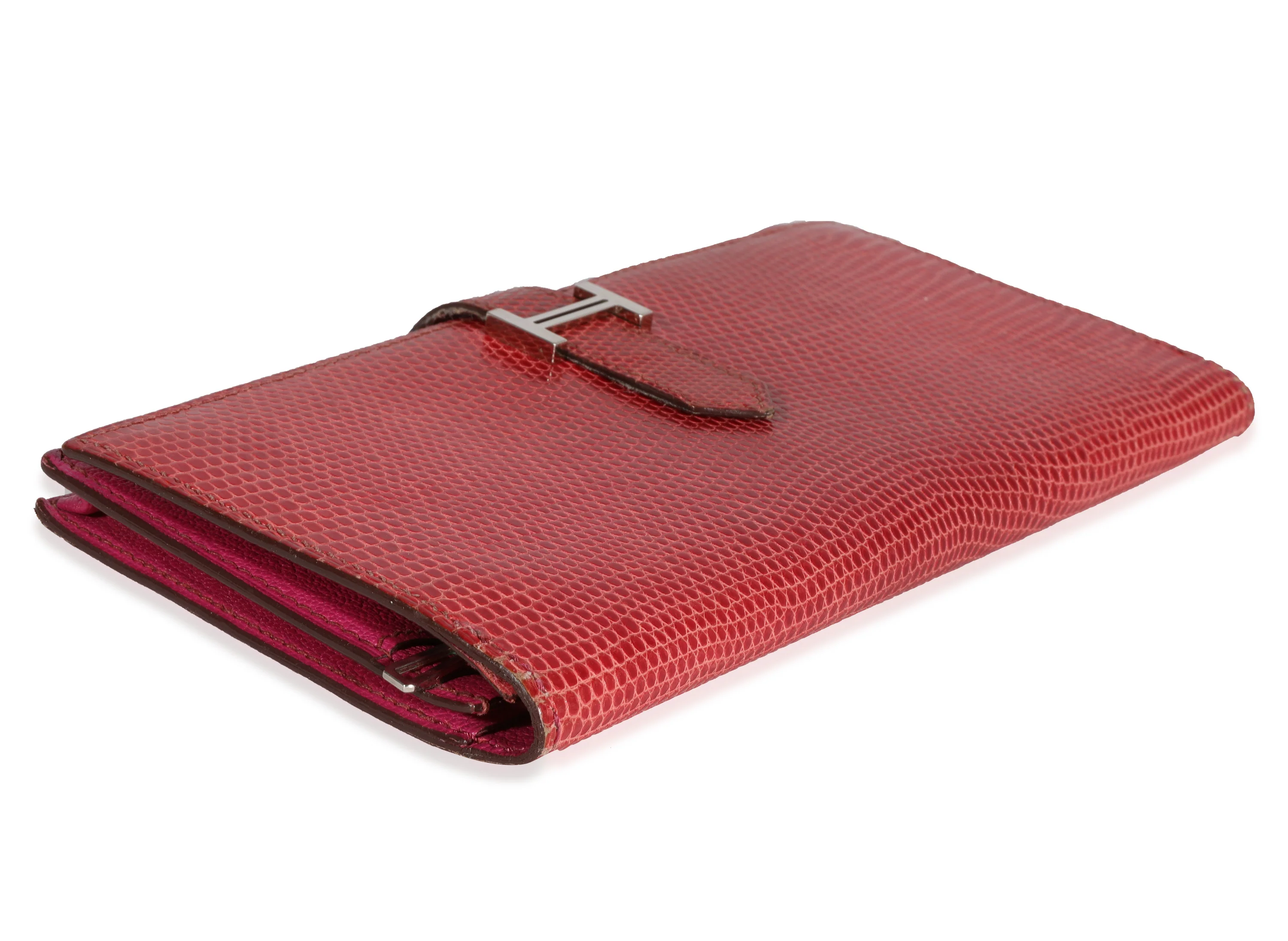 Fuchsia Lizard Classic Bearn Wallet PHW - Image 7