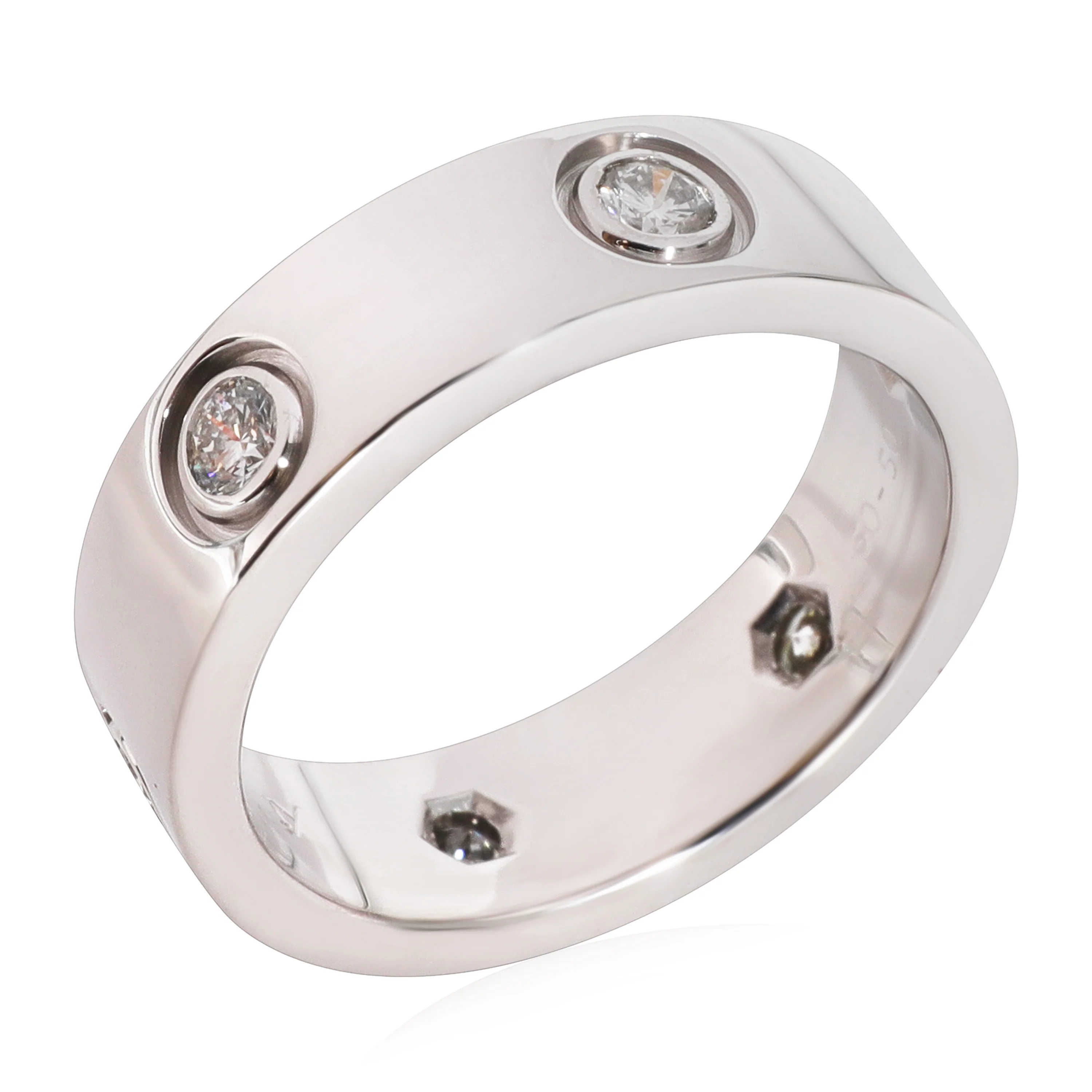 Love Ring, 6 Diamonds (White Gold) - Image 4