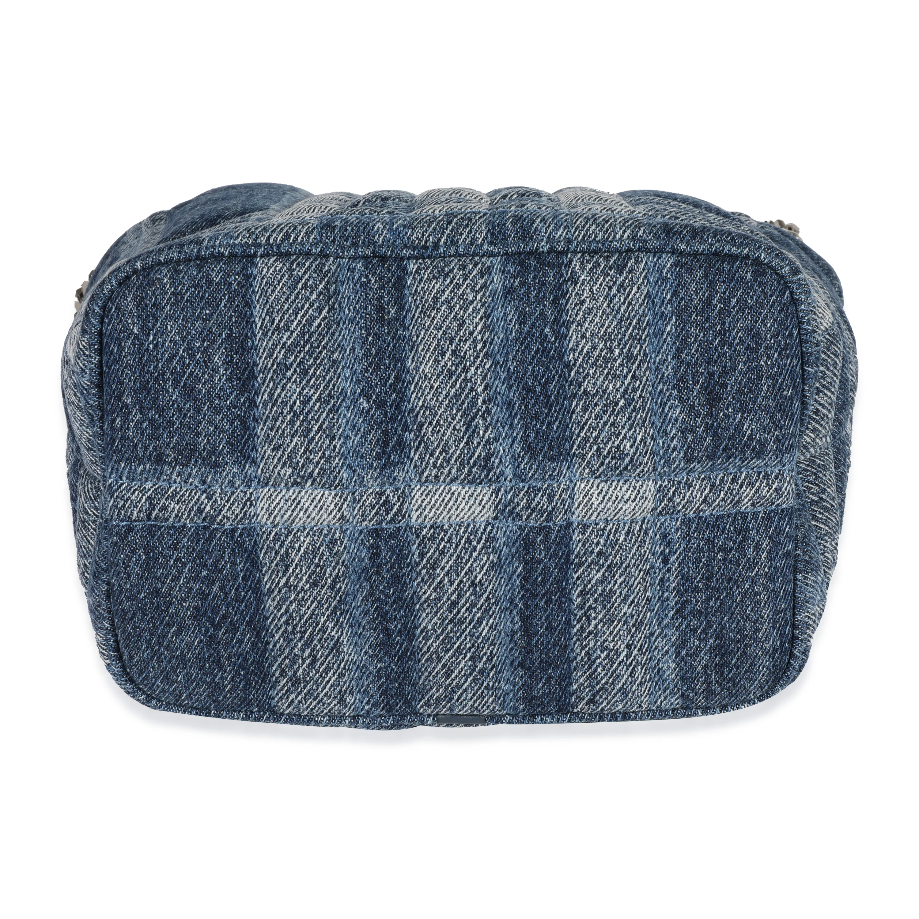 Blue Denim Small Lola Bucket Bag - Image 5