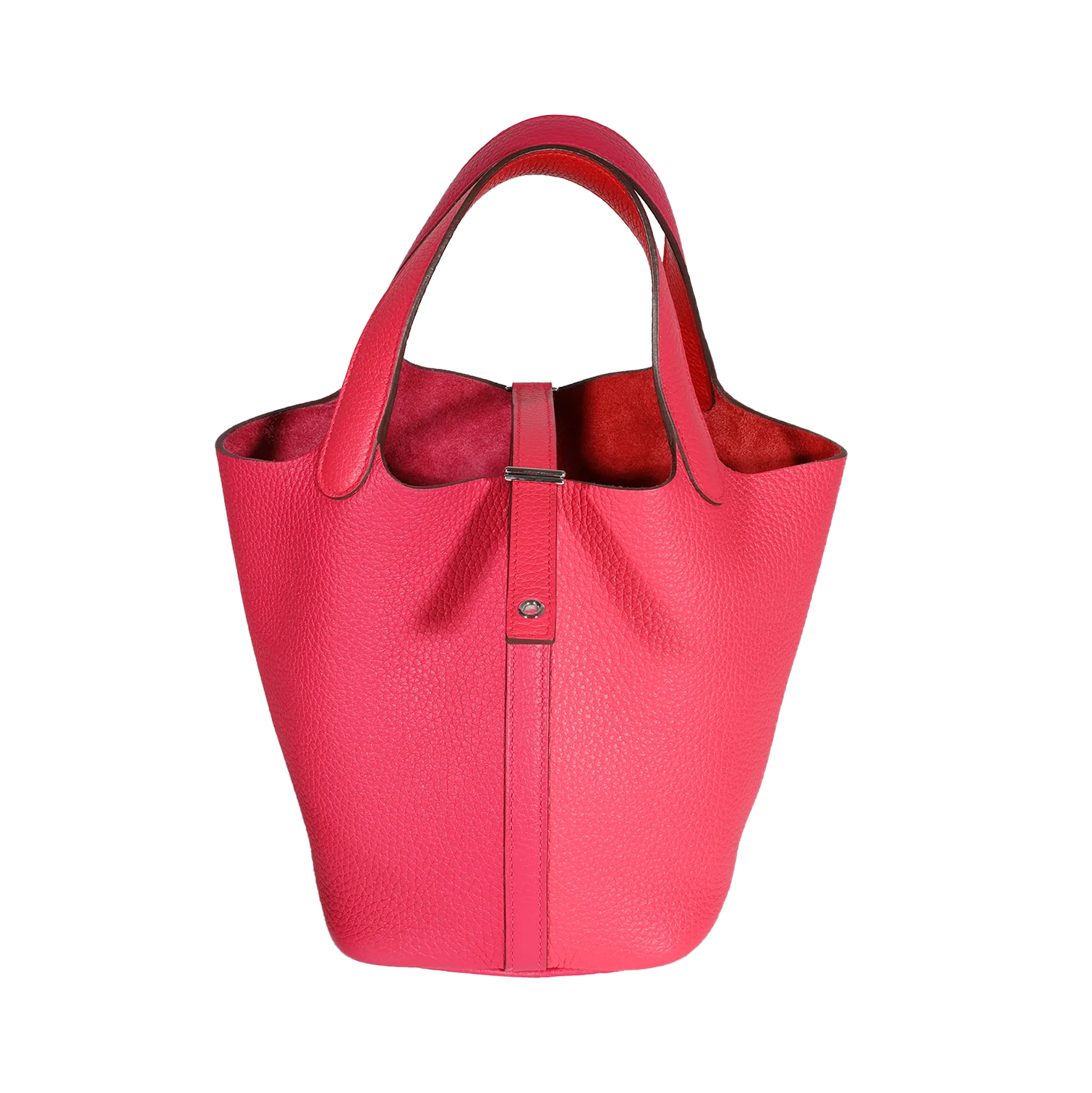 Hermès Rose Extreme, Rose Mexico, & Rouge De Coeur Clémence Picotin Lock 18 PHW