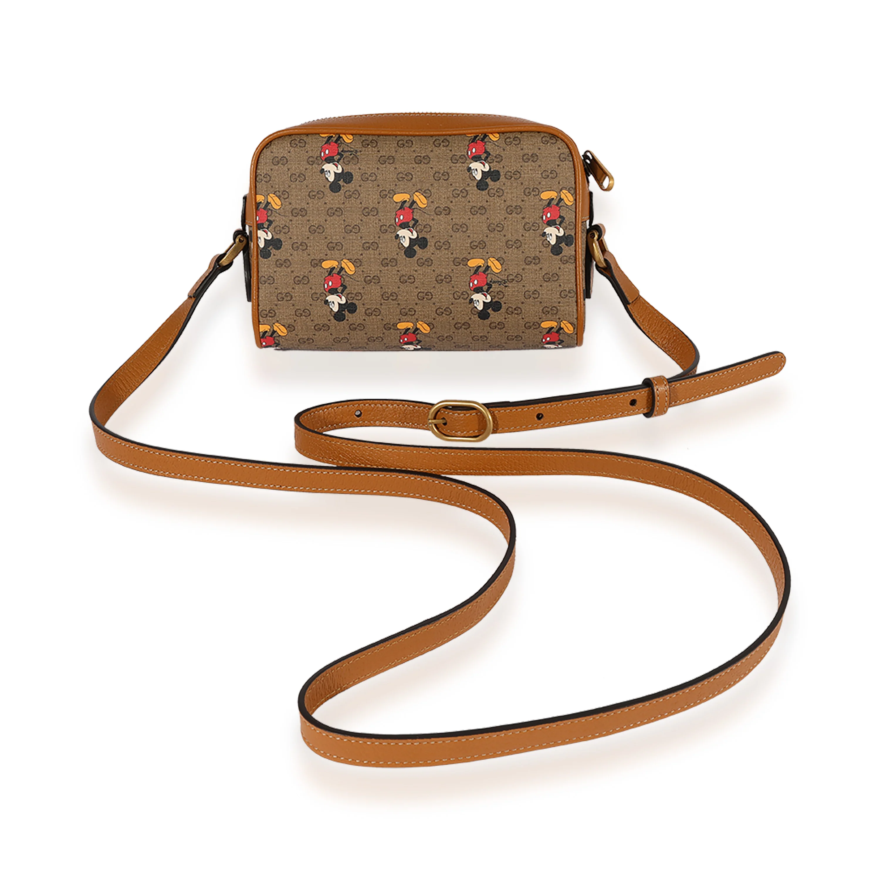 Gucci x Disney Vintage GG Supreme Mickey Mouse Shoulder Bag - Image 3