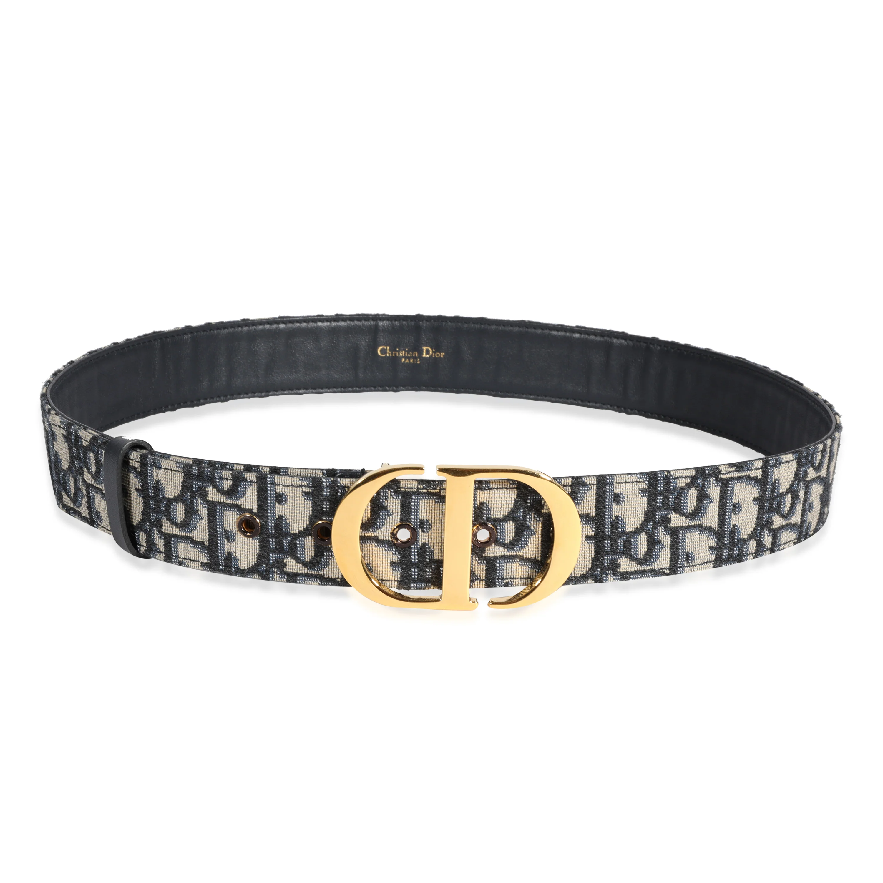 Dior Blue Oblique Jacquard 30 Montaigne Belt