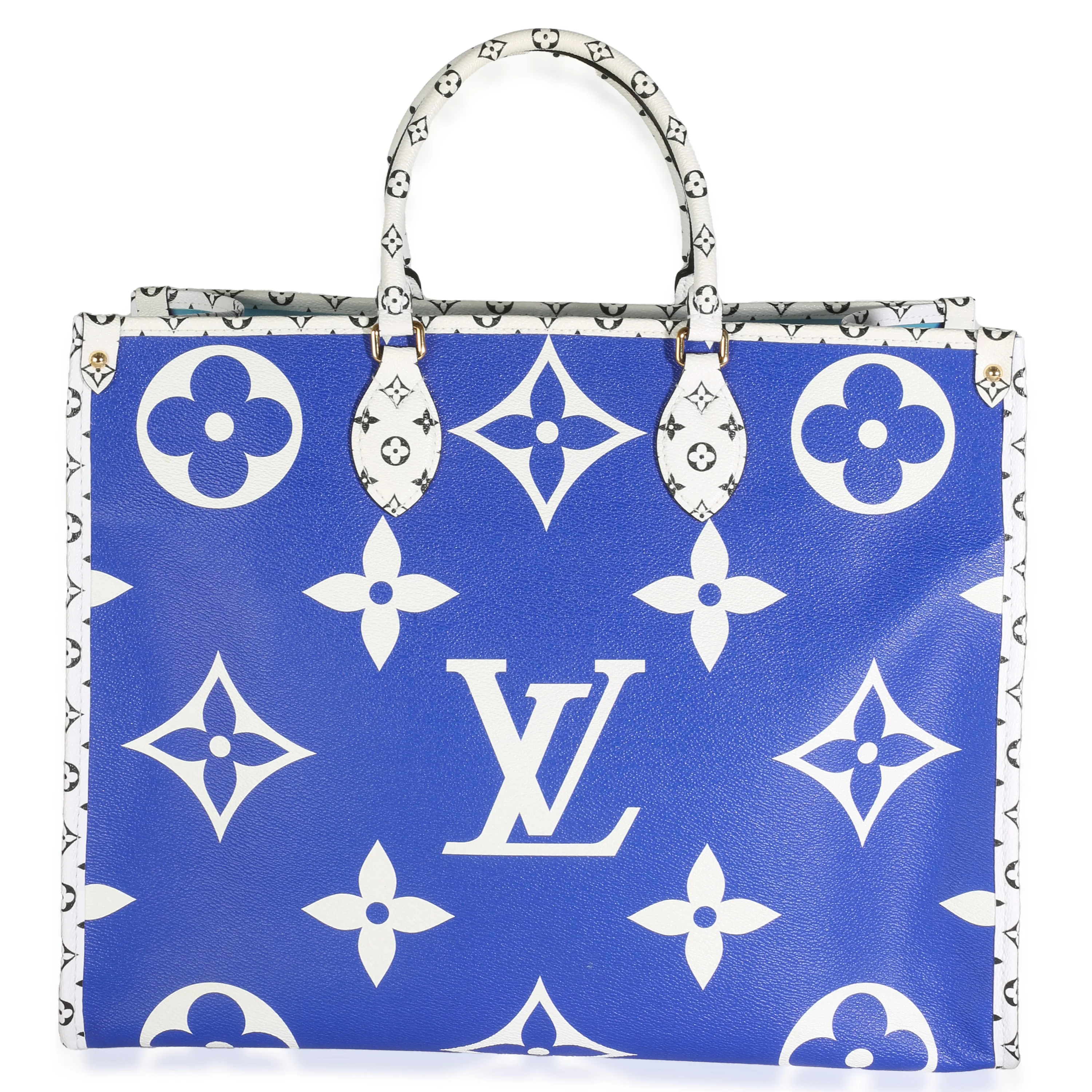 Blue Monogram Giant Canvas Hamptons Onthego GM - Image 4
