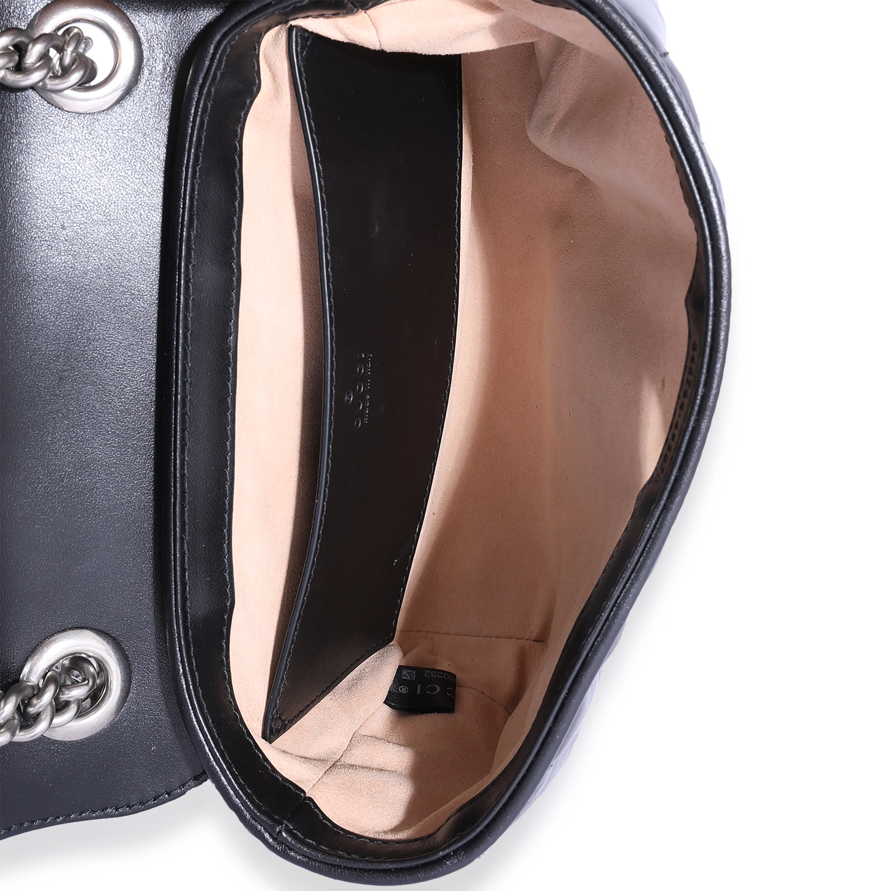 Gucci Black Matelassé Leather Aria Marmont Mini Shoulder Bag - Image 7