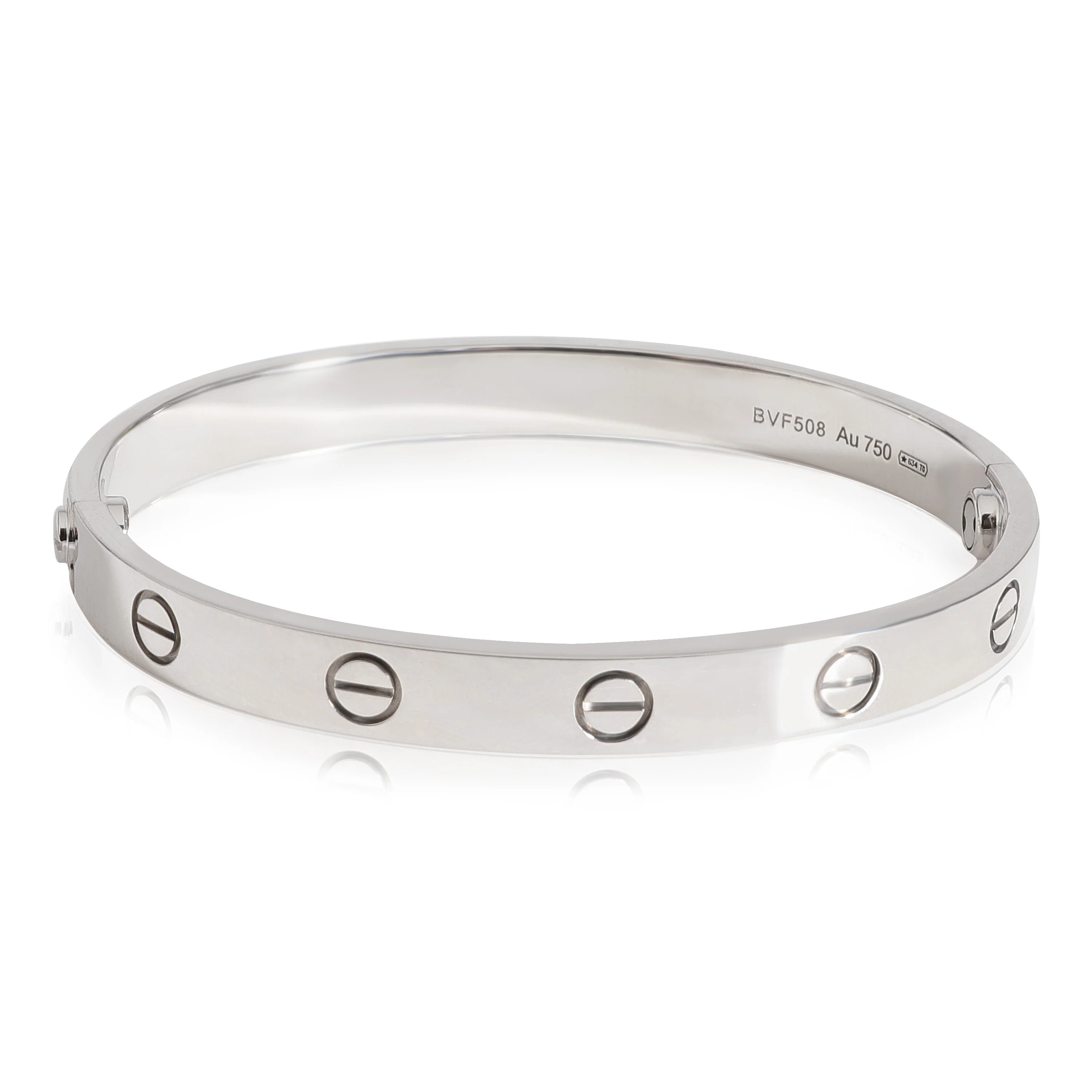 Cartier Love Bracelet (White Gold) - Image 4