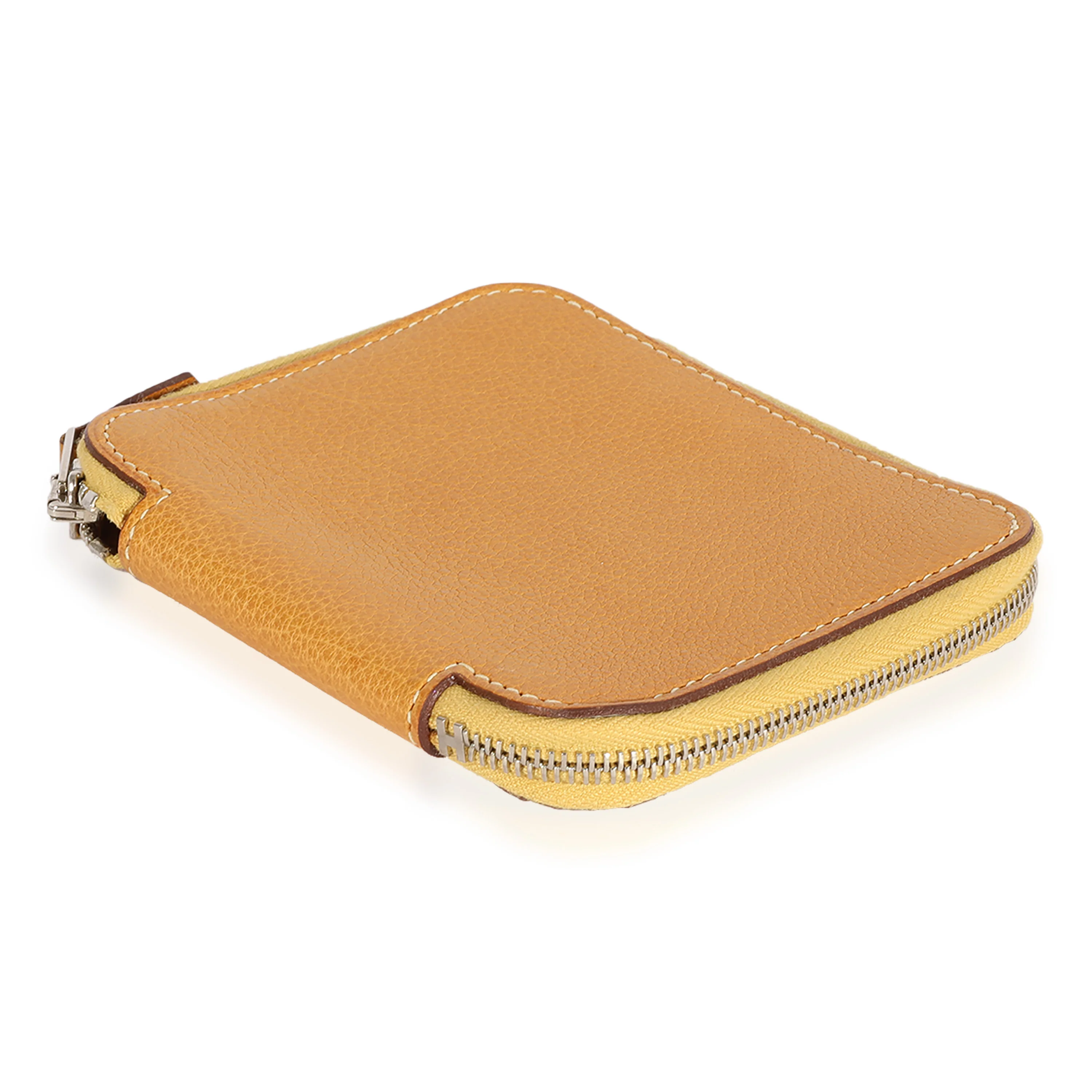 Natural Vache Liegee Azap Compact Wallet PHW - Image 6