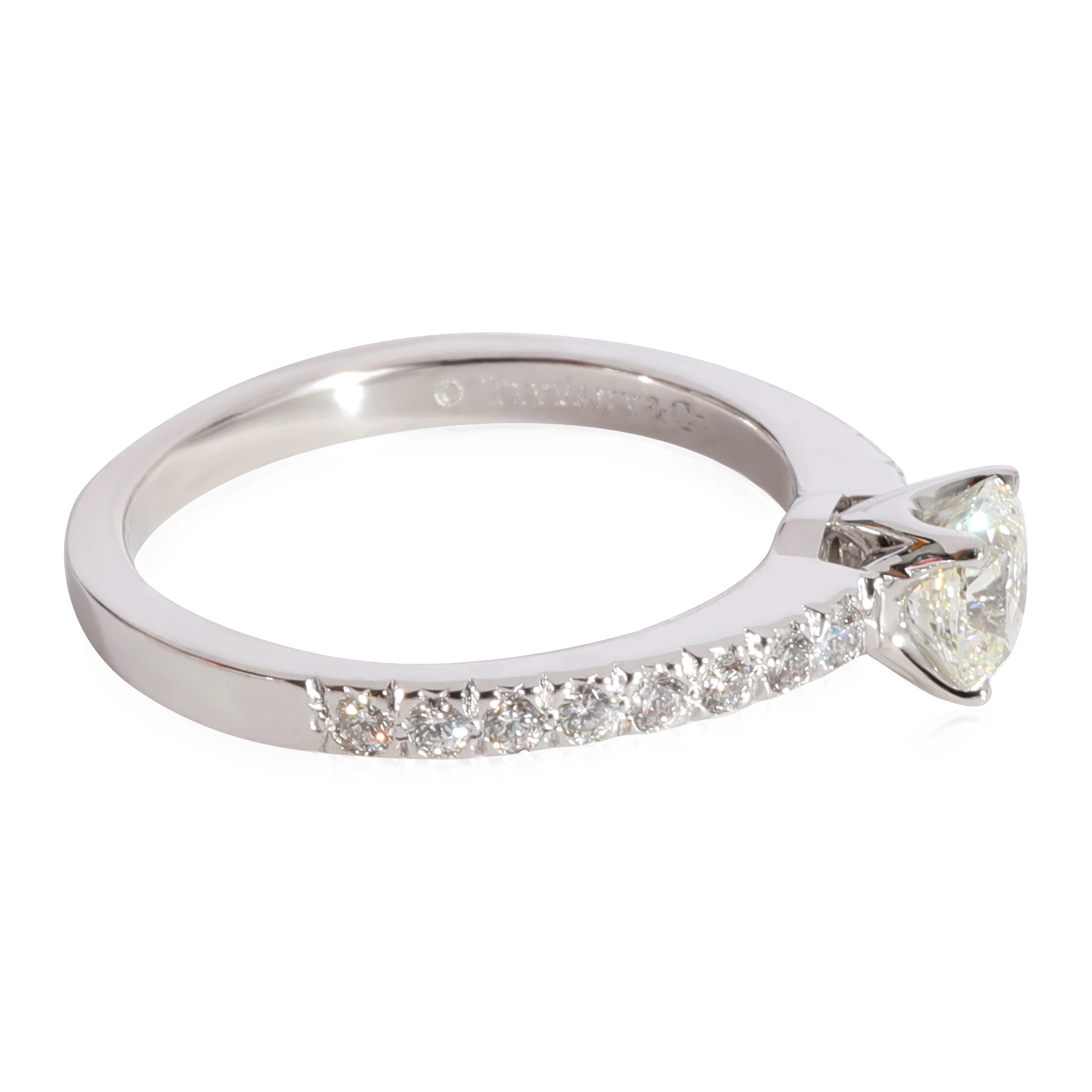 Tiffany & Co. Novo Diamond Engagement Ring in 950 Platinum I IF 0.58 CTW - Image 2