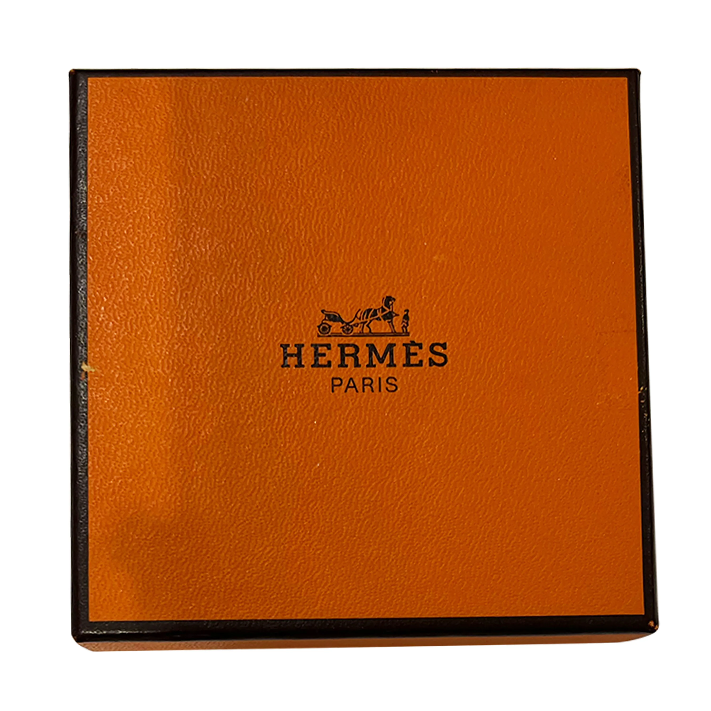 Hermès Plated Bracelet with Blue & Gold Enamel, 9mm (62MM) - Image 4