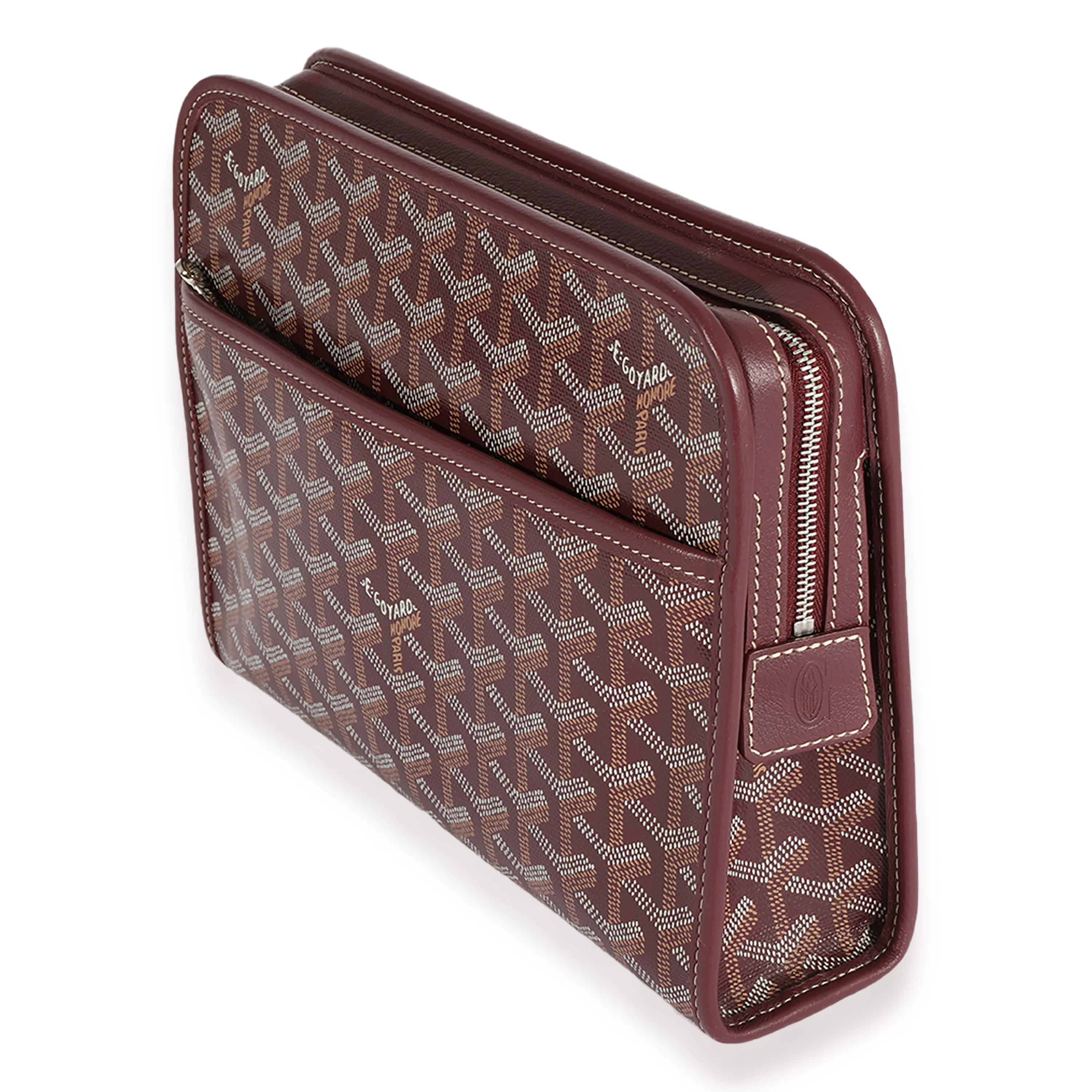 Goyard Purple Goyardine Canvas Jouvence Toiletry Bag - Image 2