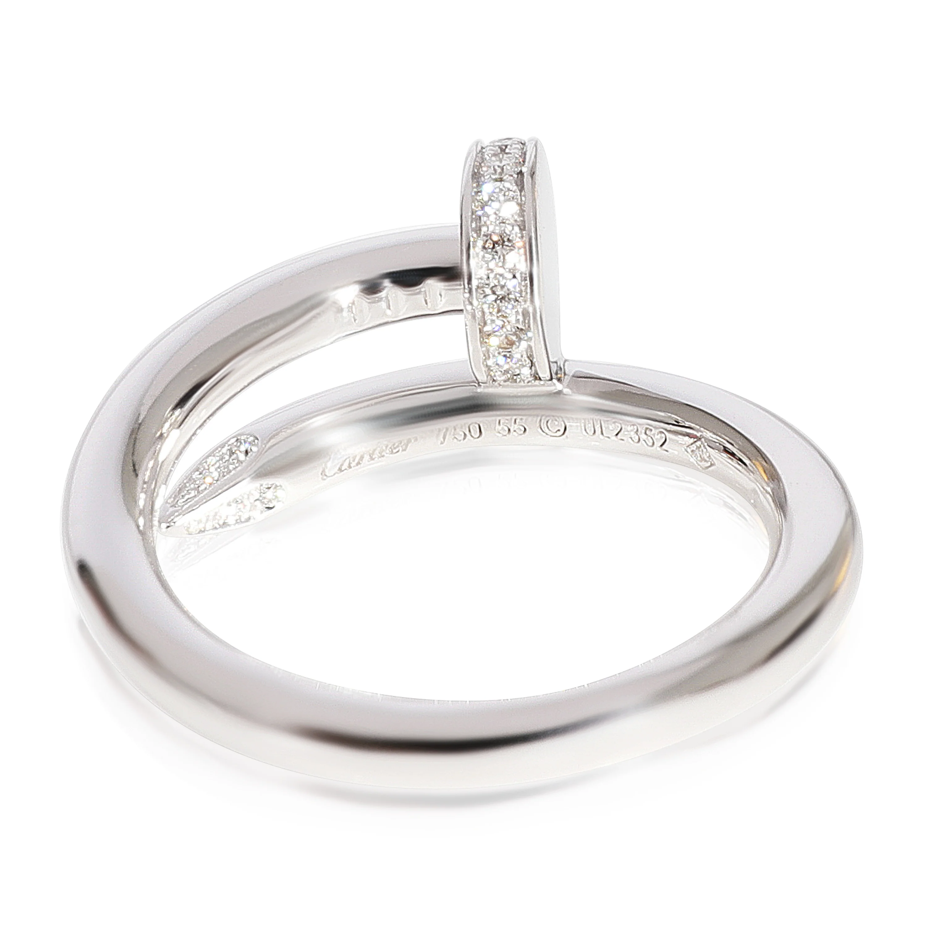 Cartier Juste Un Clou Diamond Ring in 18k White Gold 0.13 CTW - Image 3