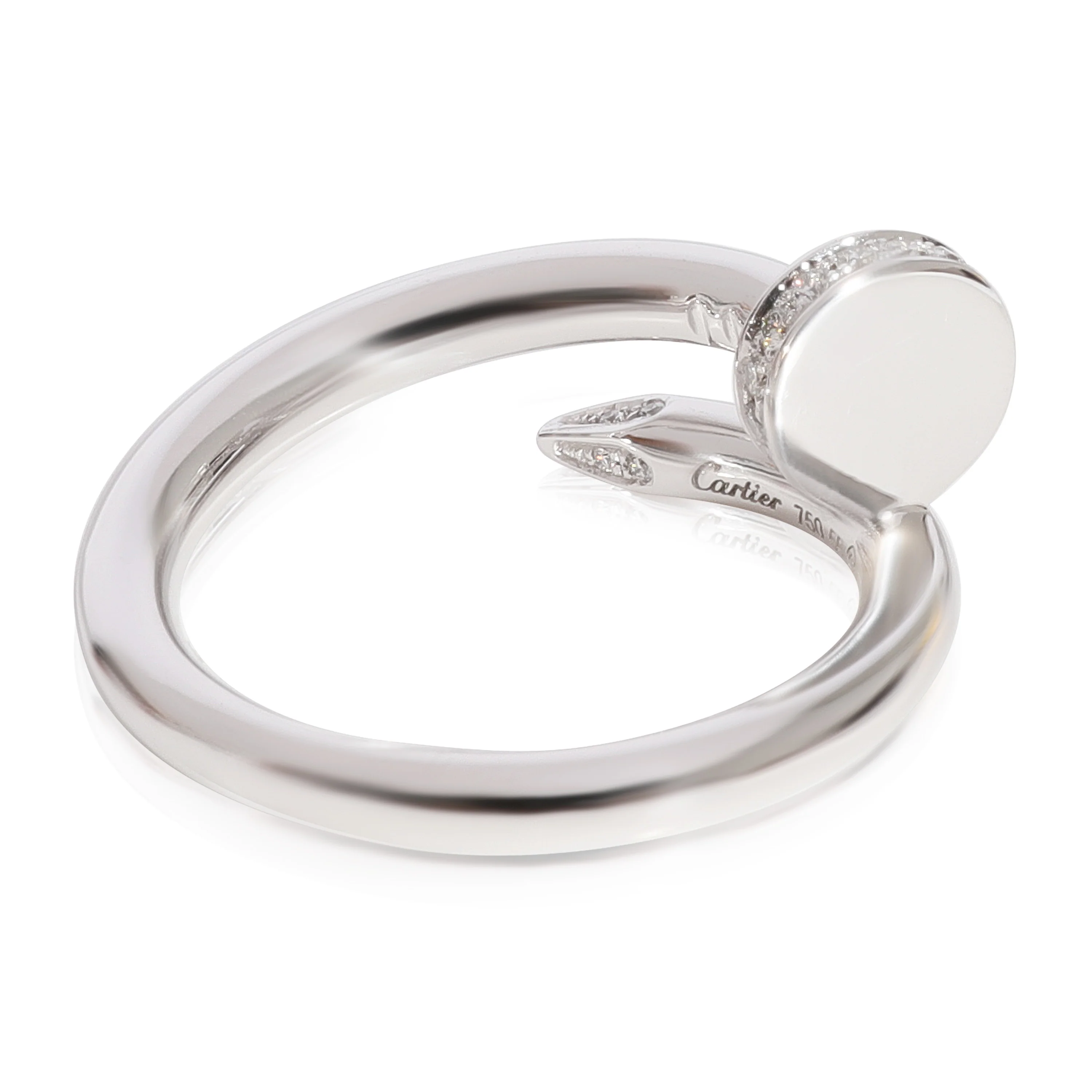 Cartier Juste Un Clou Diamond Ring in 18k White Gold 0.13 CTW - Image 4