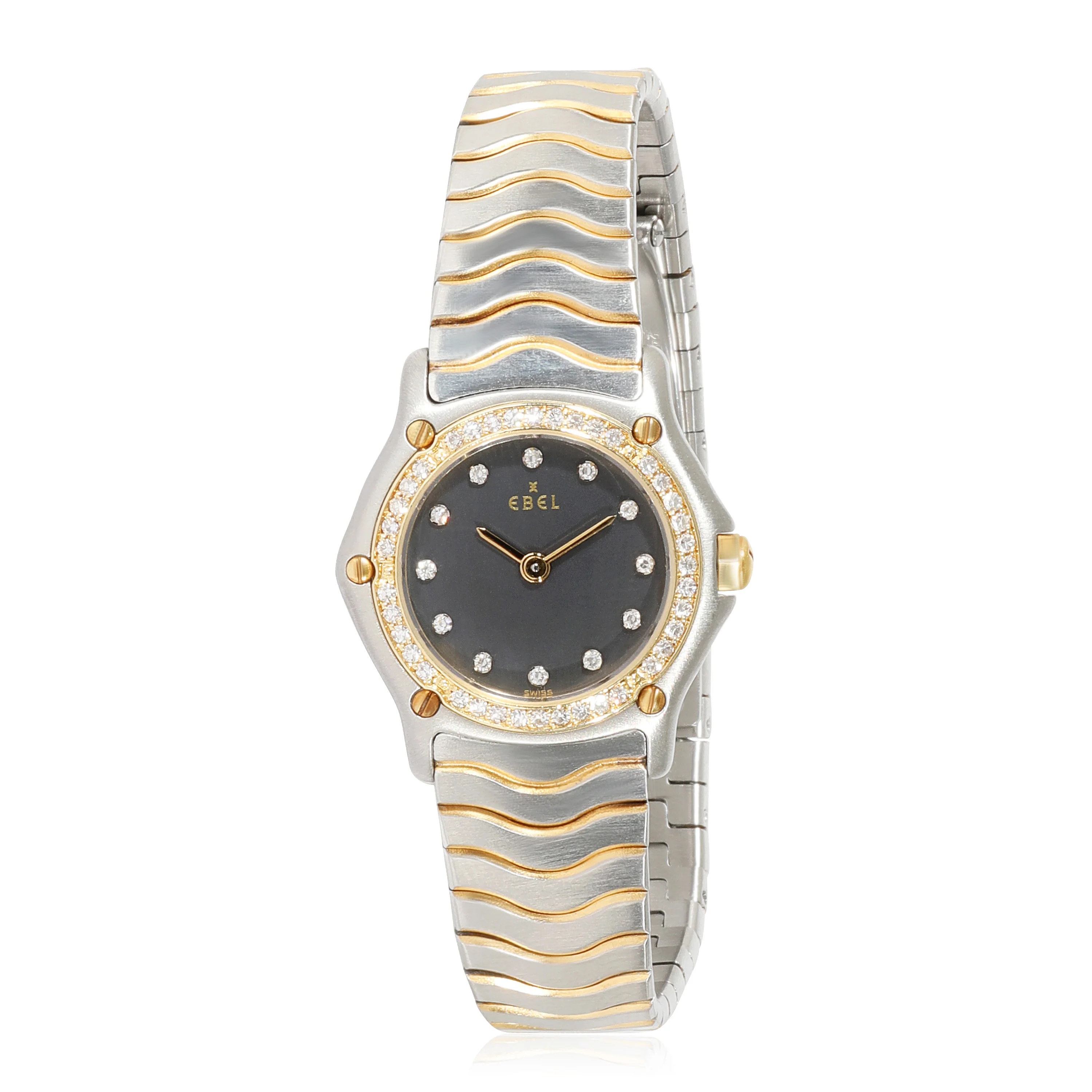 Ebel Wave 1057902 Womens Watch in 18kt Stainless Steel/Yellow Gold - Image 6