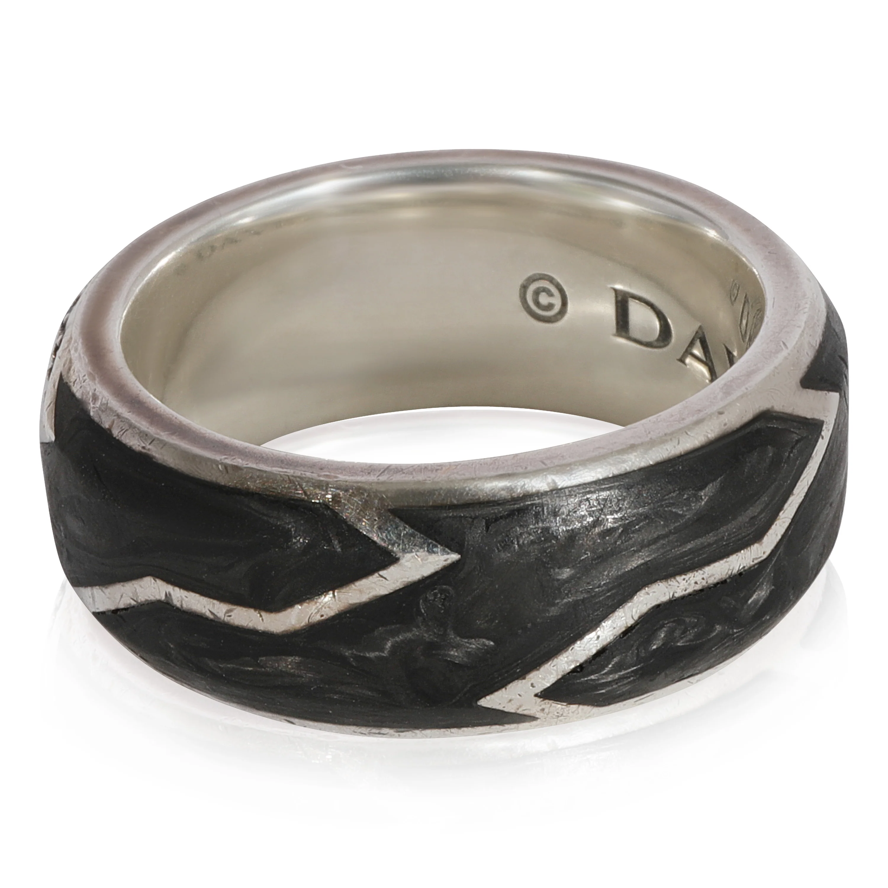 David Yurman Beveled Mens Band in 925 Sterling Silver - Image 2
