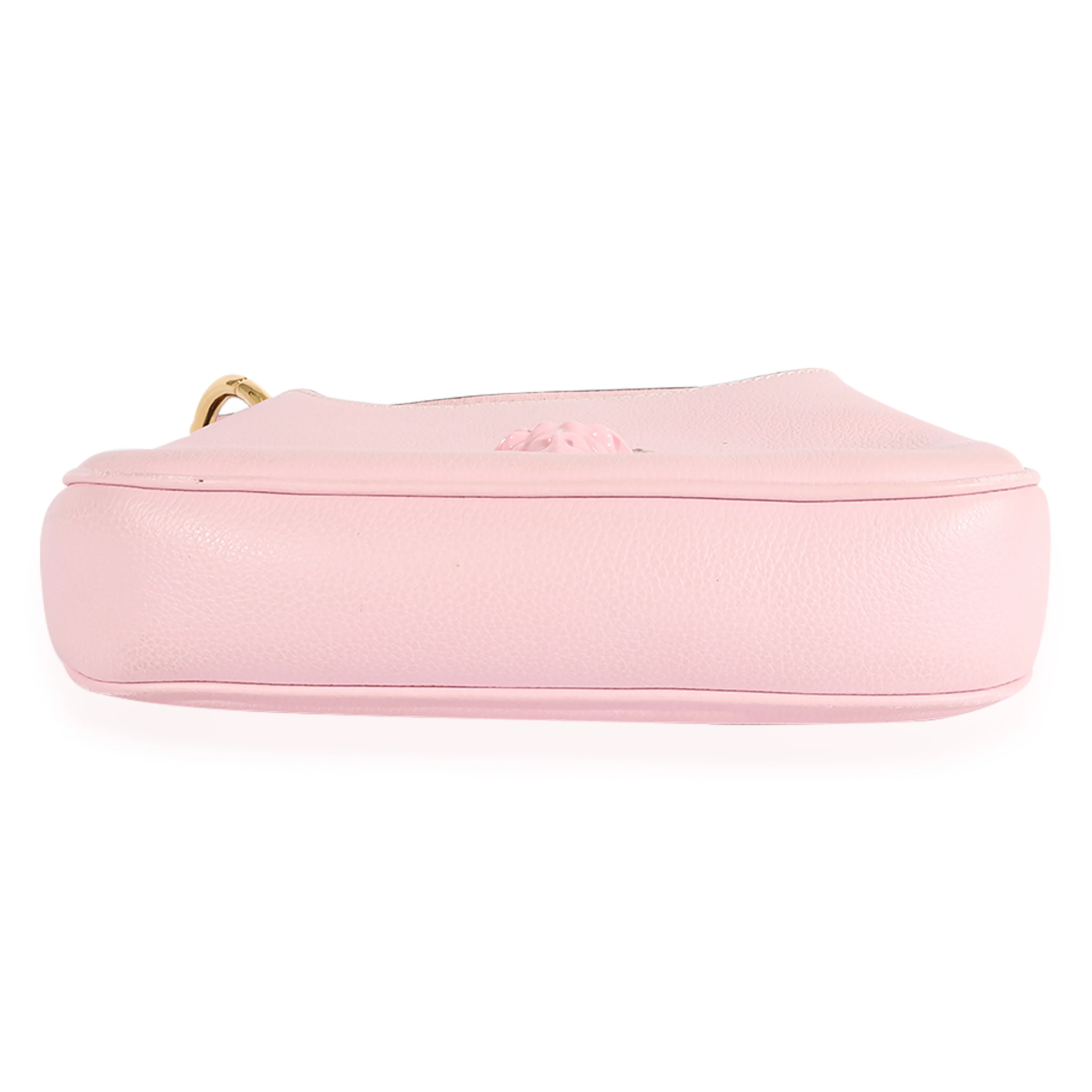 Versace Pale Pink Grained Leather Medusa Crossbody - Image 5