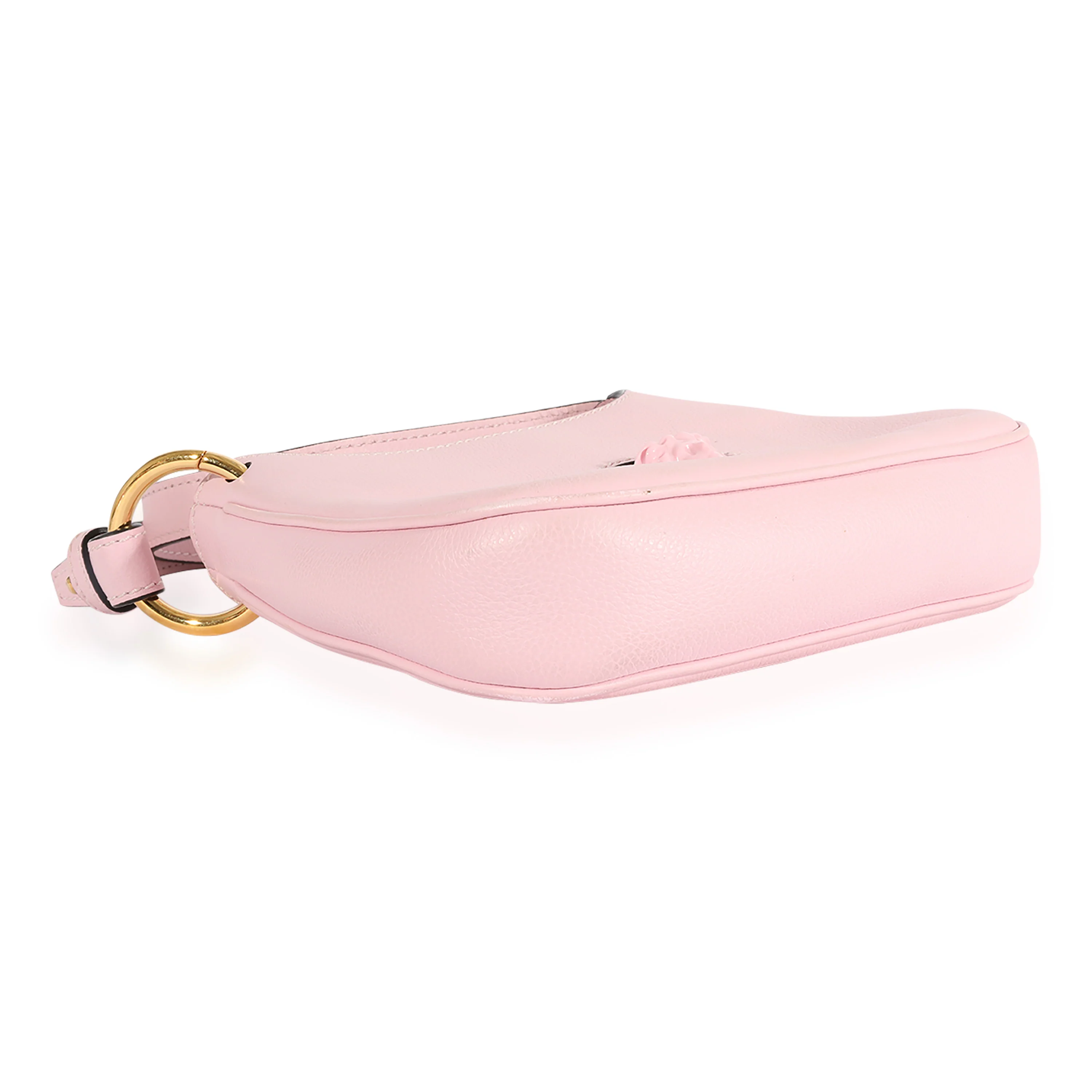 Versace Pale Pink Grained Leather Medusa Crossbody - Image 6