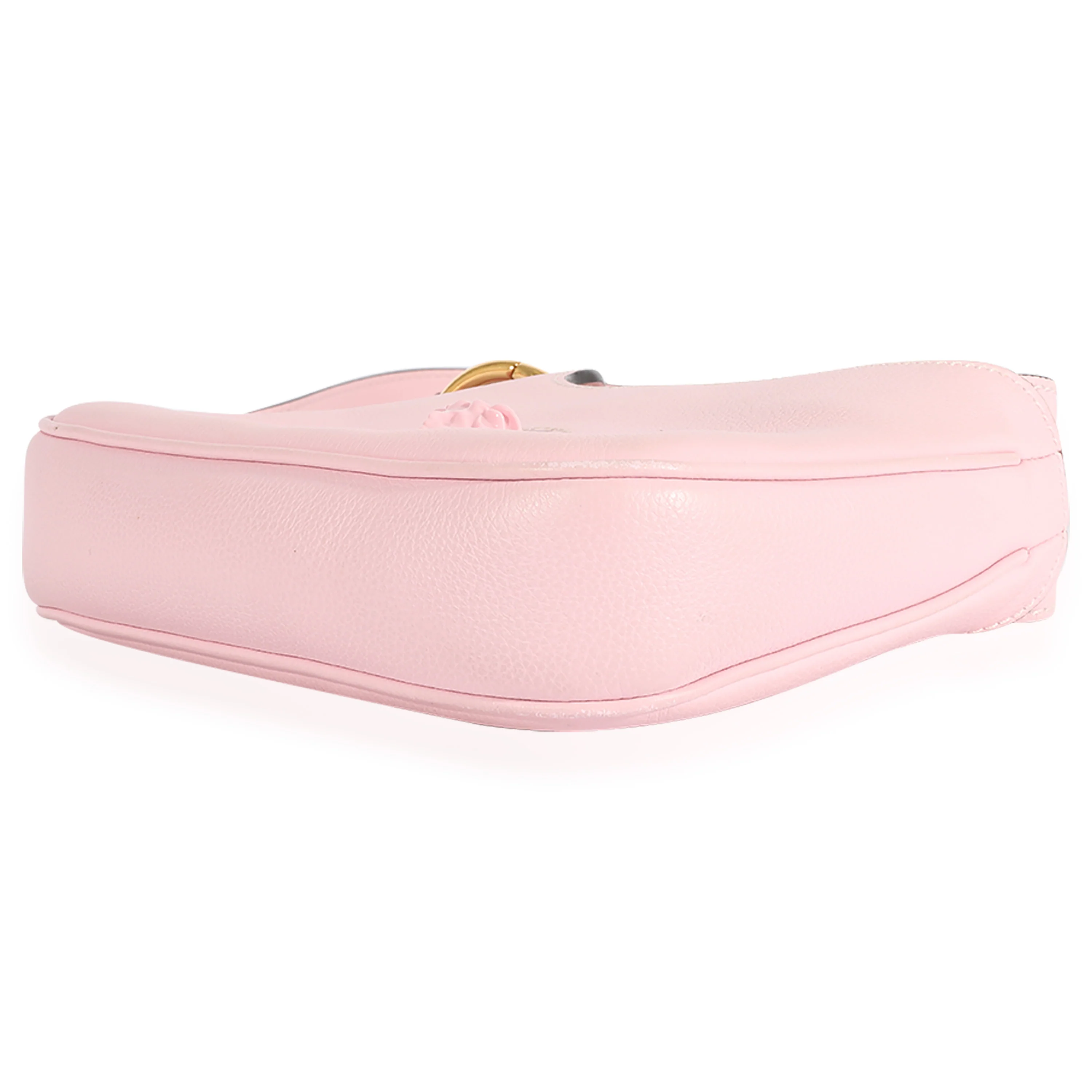 Versace Pale Pink Grained Leather Medusa Crossbody - Image 7
