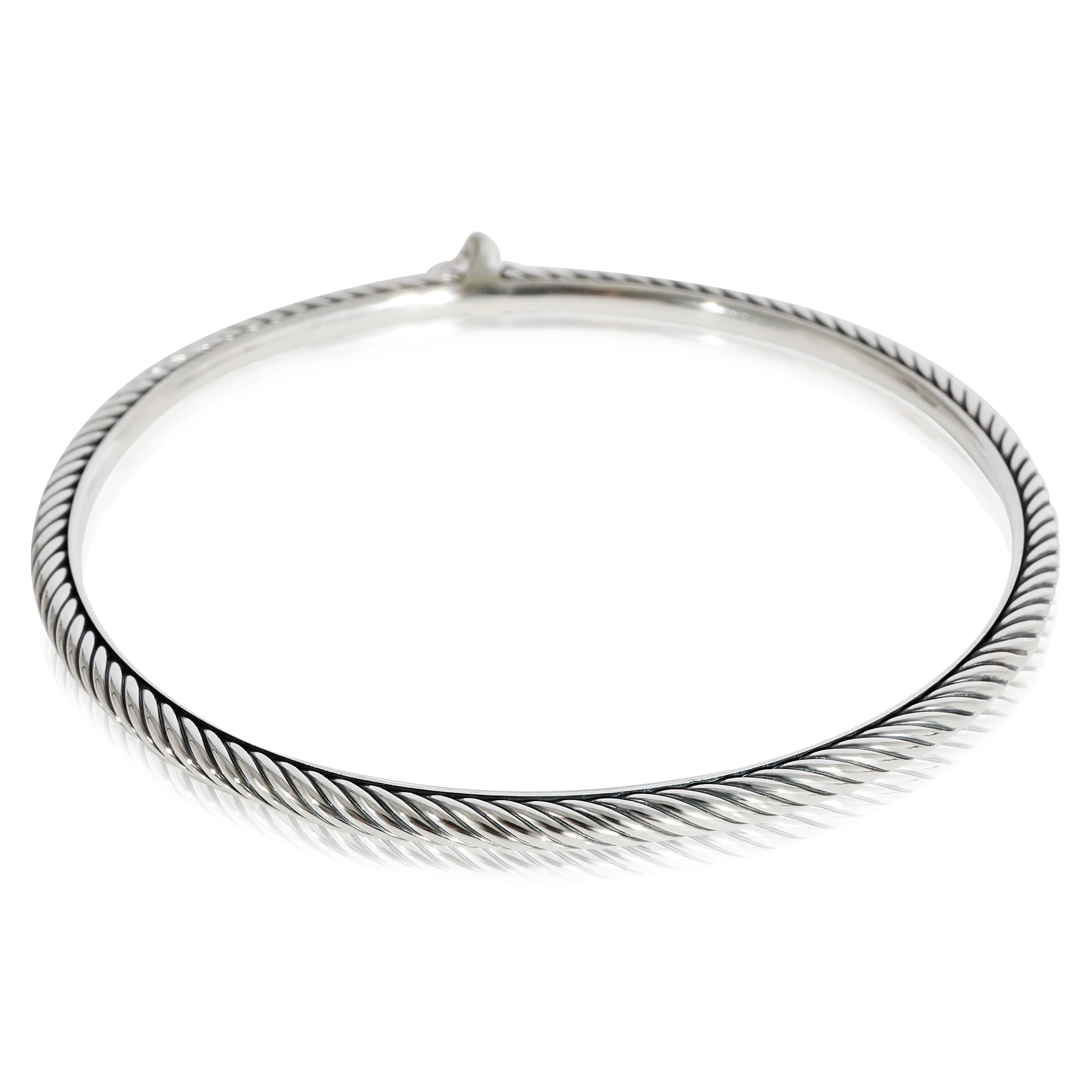 David Yurman Confetti Diamond Bangle in Sterling Silver 0.05 CTW - Image 3