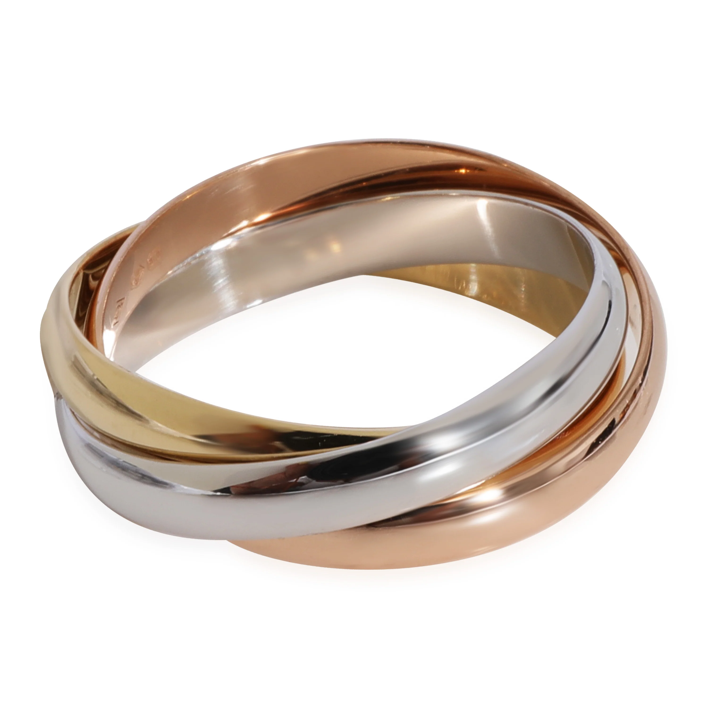Cartier Trinity Ring in 18k 3 Tone Gold - Image 3