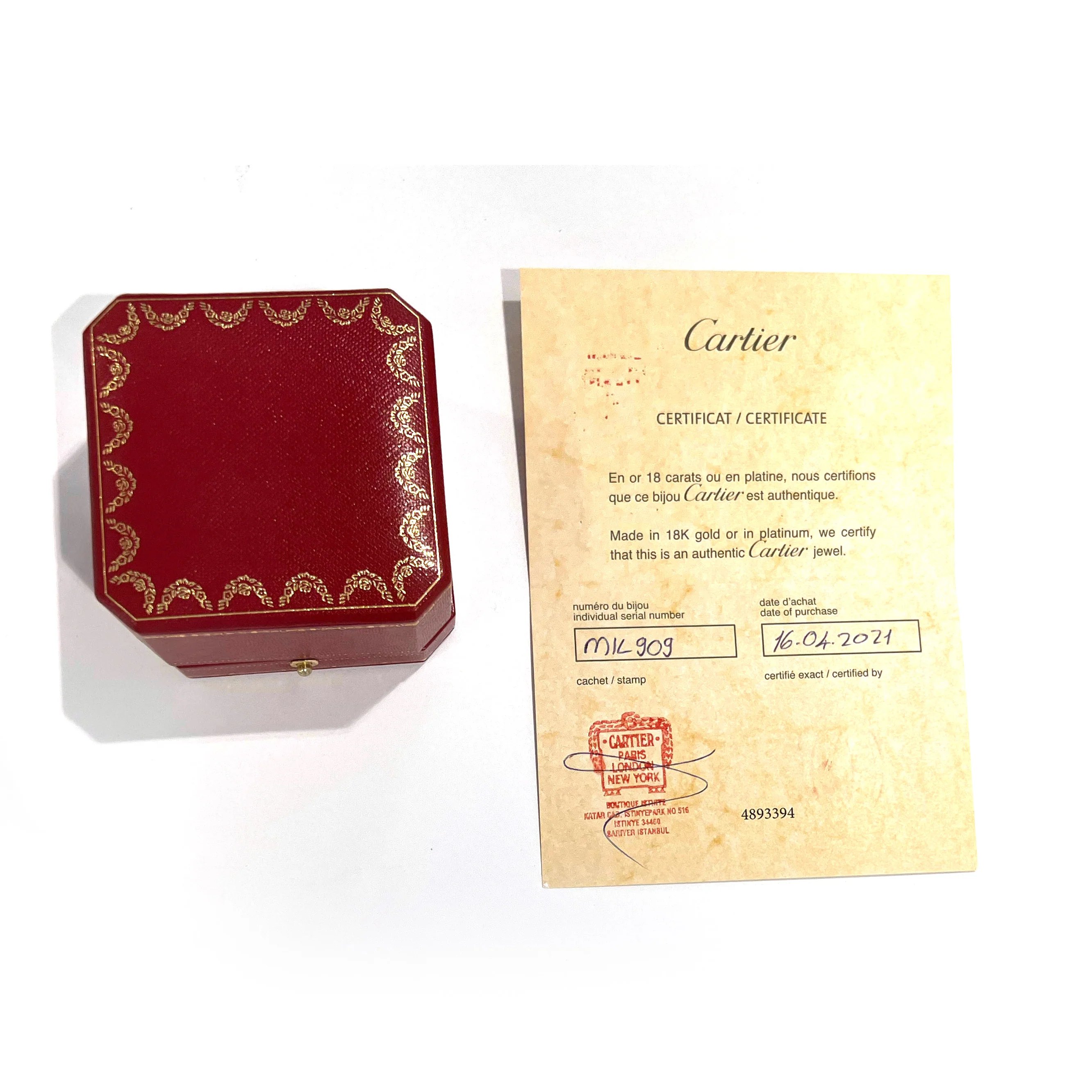 Cartier Trinity Ring in 18k 3 Tone Gold - Image 4