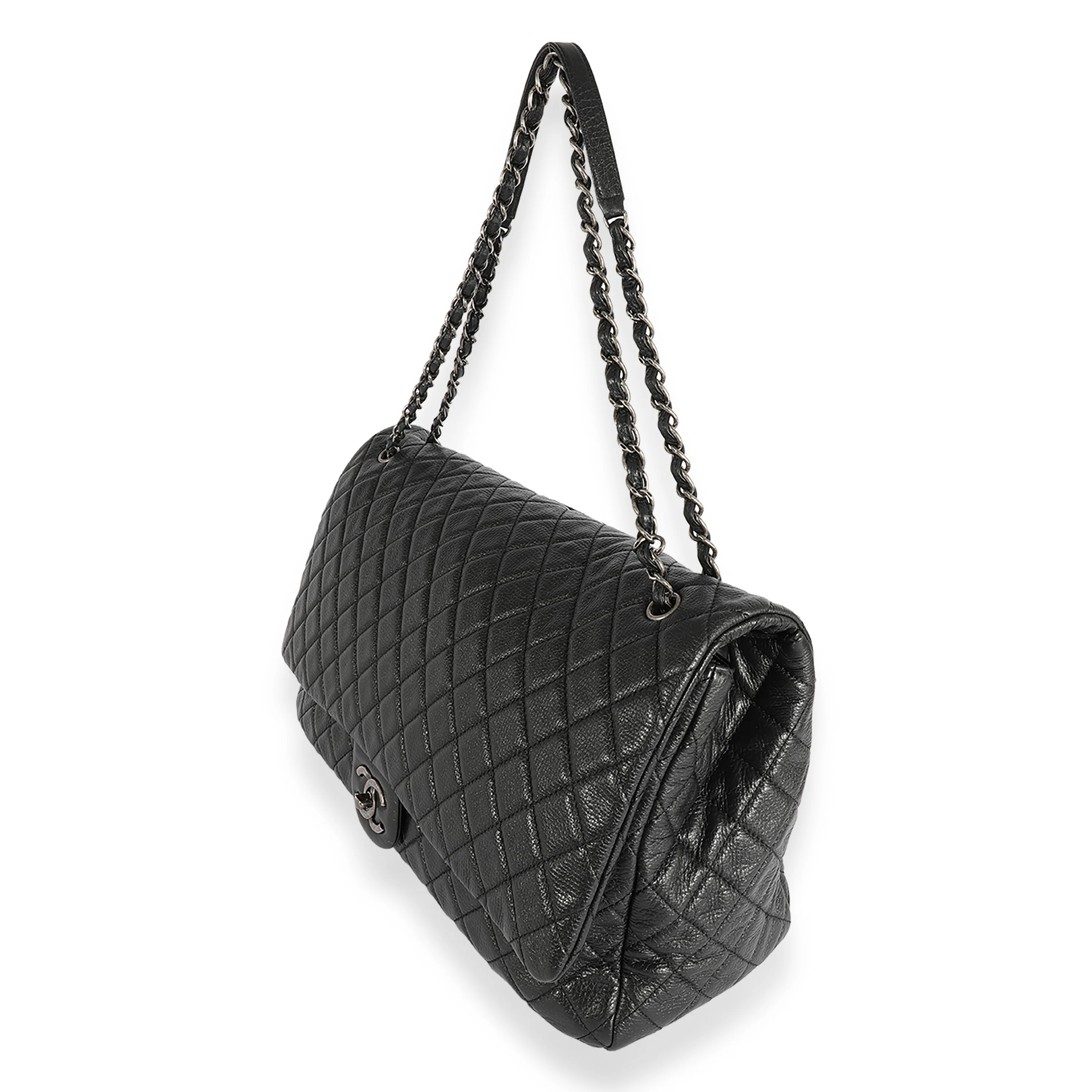 Chanel Black Quilted Calfskin Chanel Airlines XXL Travel Flap Bag - Image 2
