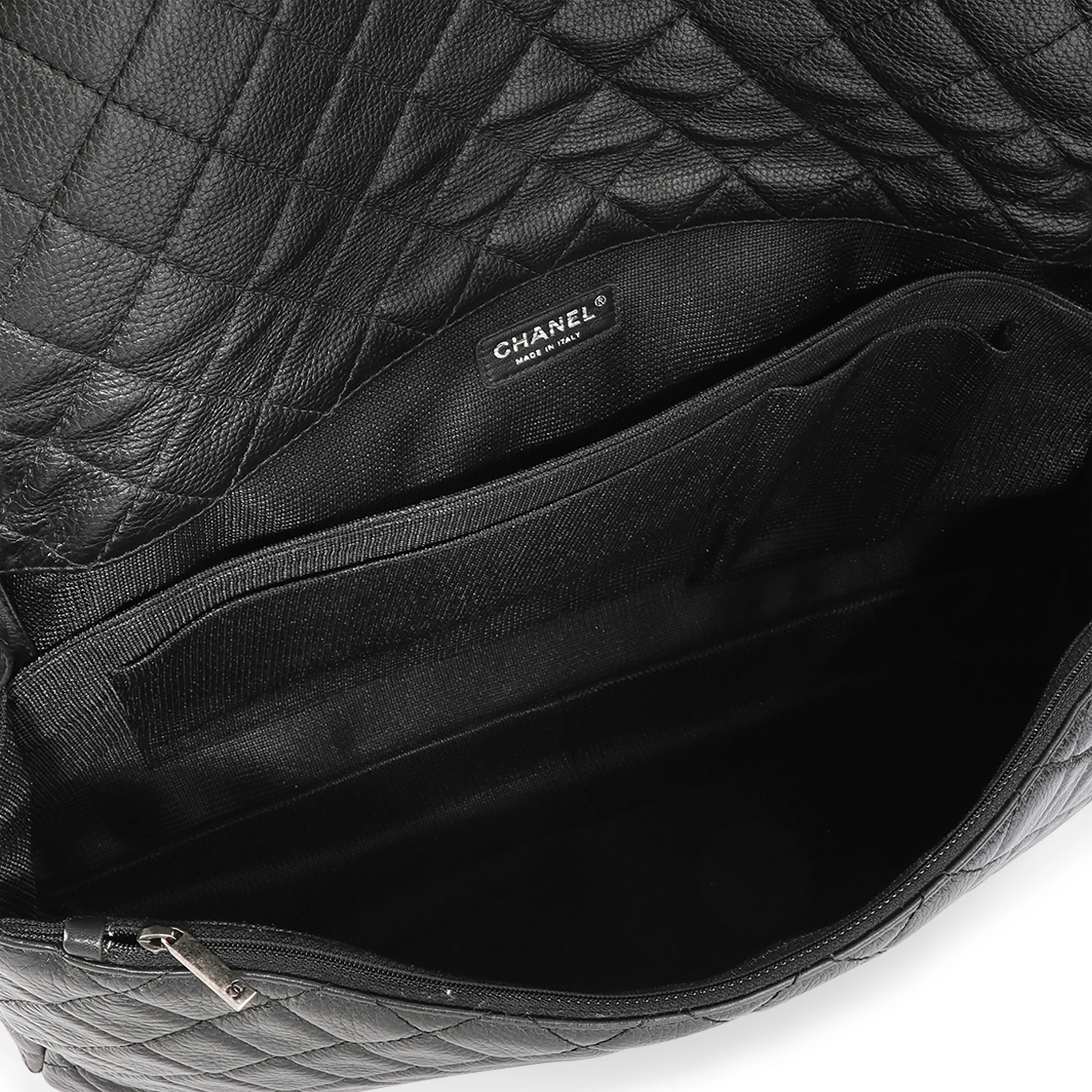 Chanel Black Quilted Calfskin Chanel Airlines XXL Travel Flap Bag - Image 4