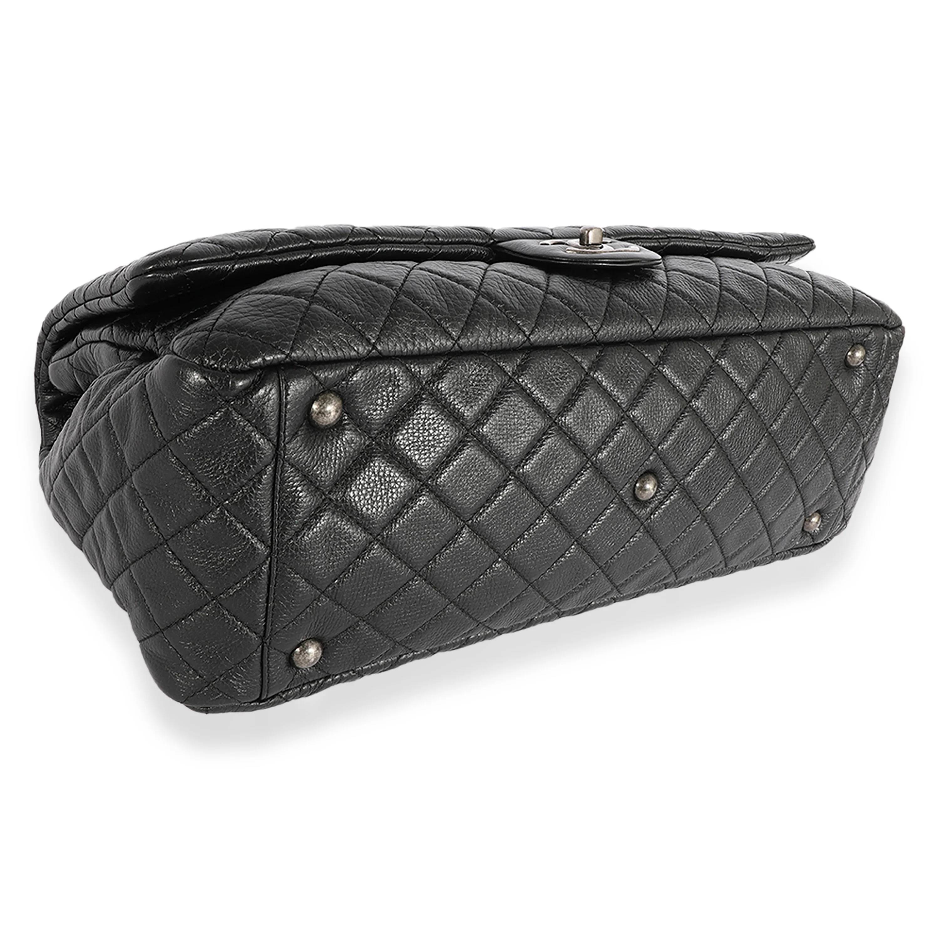 Chanel Black Quilted Calfskin Chanel Airlines XXL Travel Flap Bag - Image 6