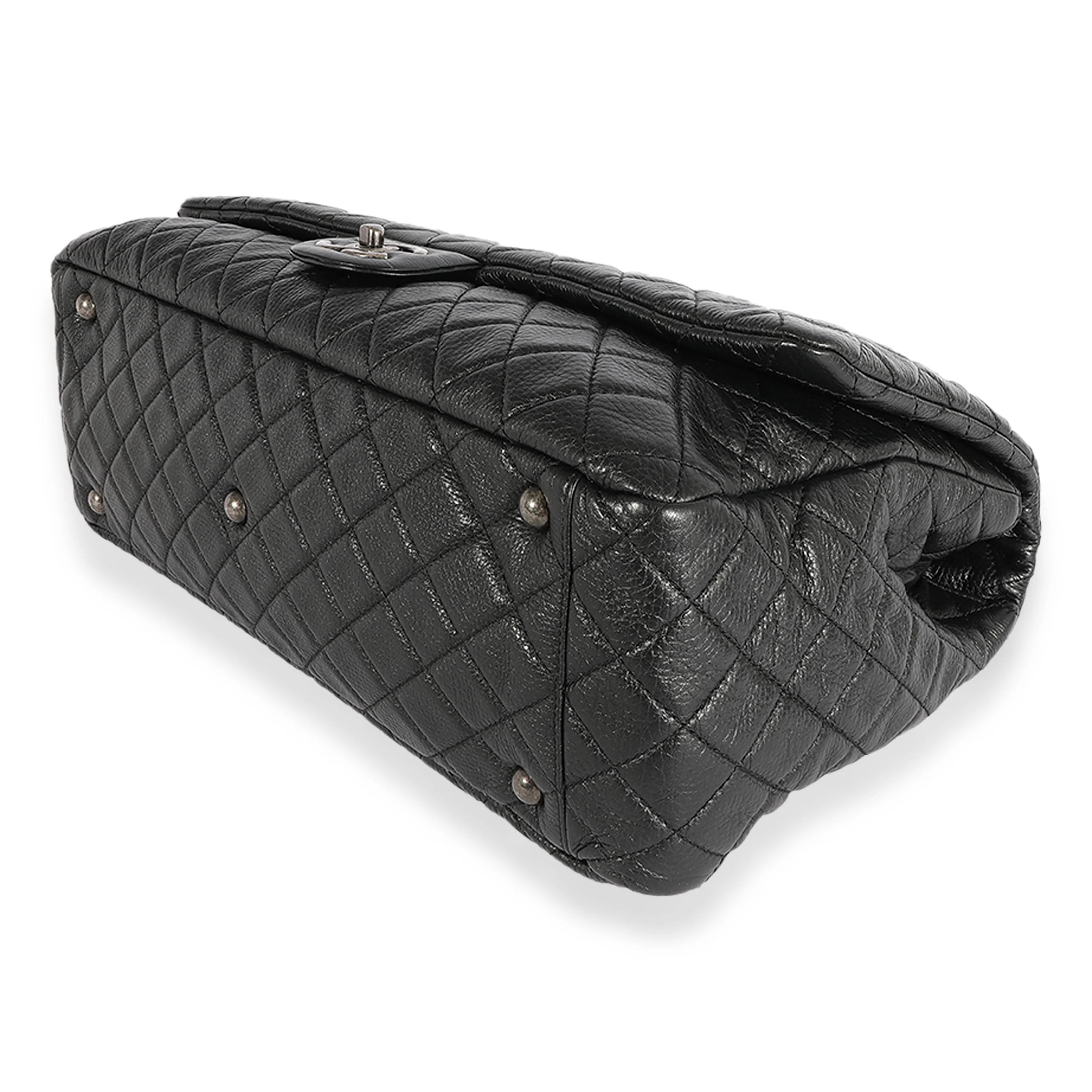 Chanel Black Quilted Calfskin Chanel Airlines XXL Travel Flap Bag - Image 7