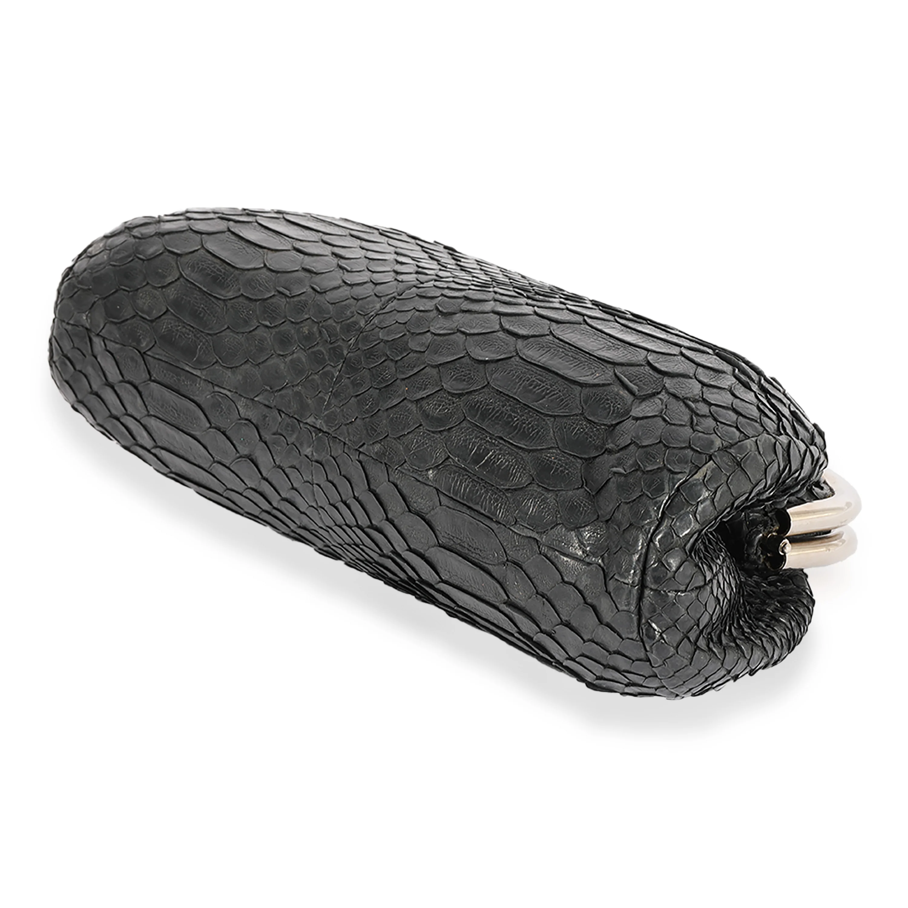 Chanel Black Python Timeless Clutch - Image 6