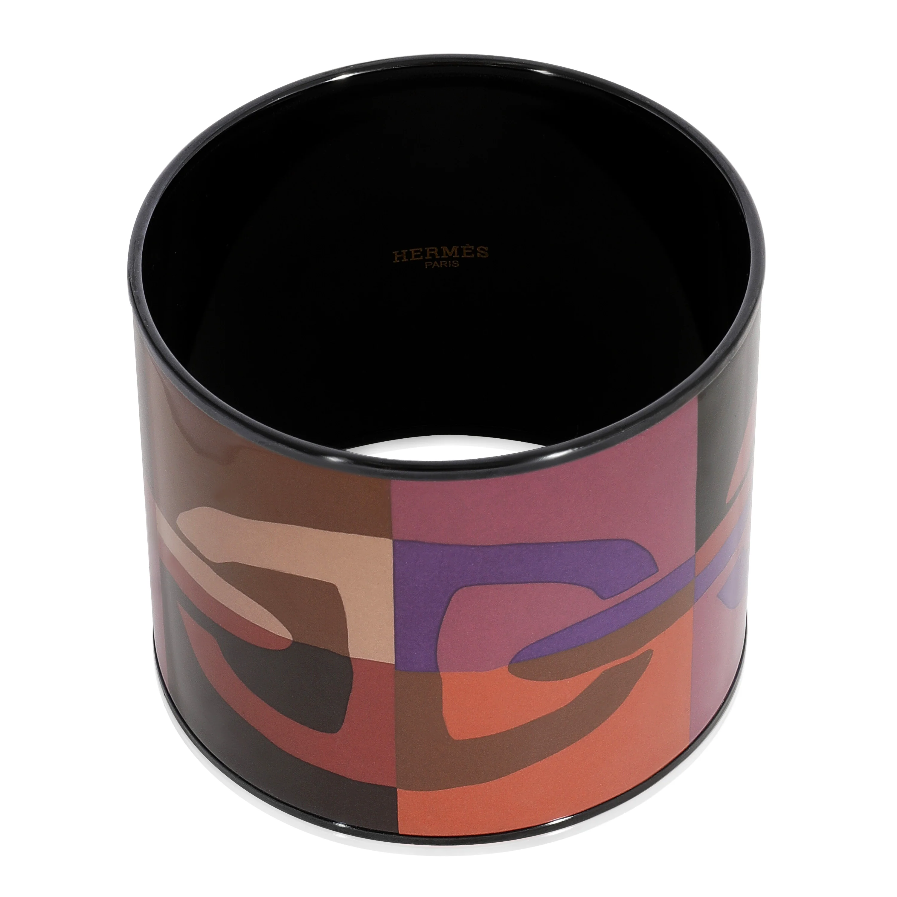 Hermès Mega Wide Enamel Chaine dAncre Autumn Hued Bangle, 67 mm Wide - Image 2
