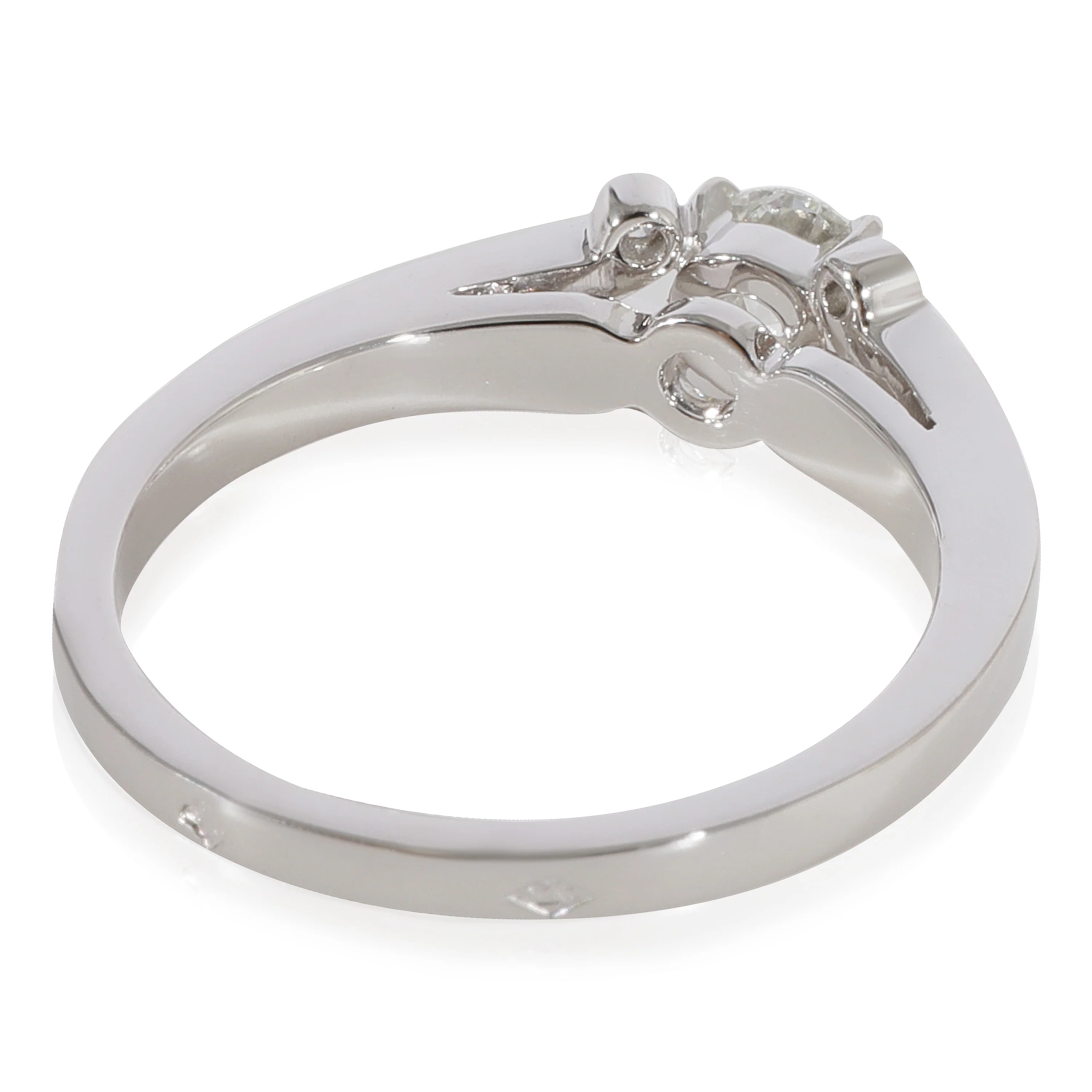 Ballerine Diamond Engagement Ring in Platinum F VVS2 0.35 CT - Image 3