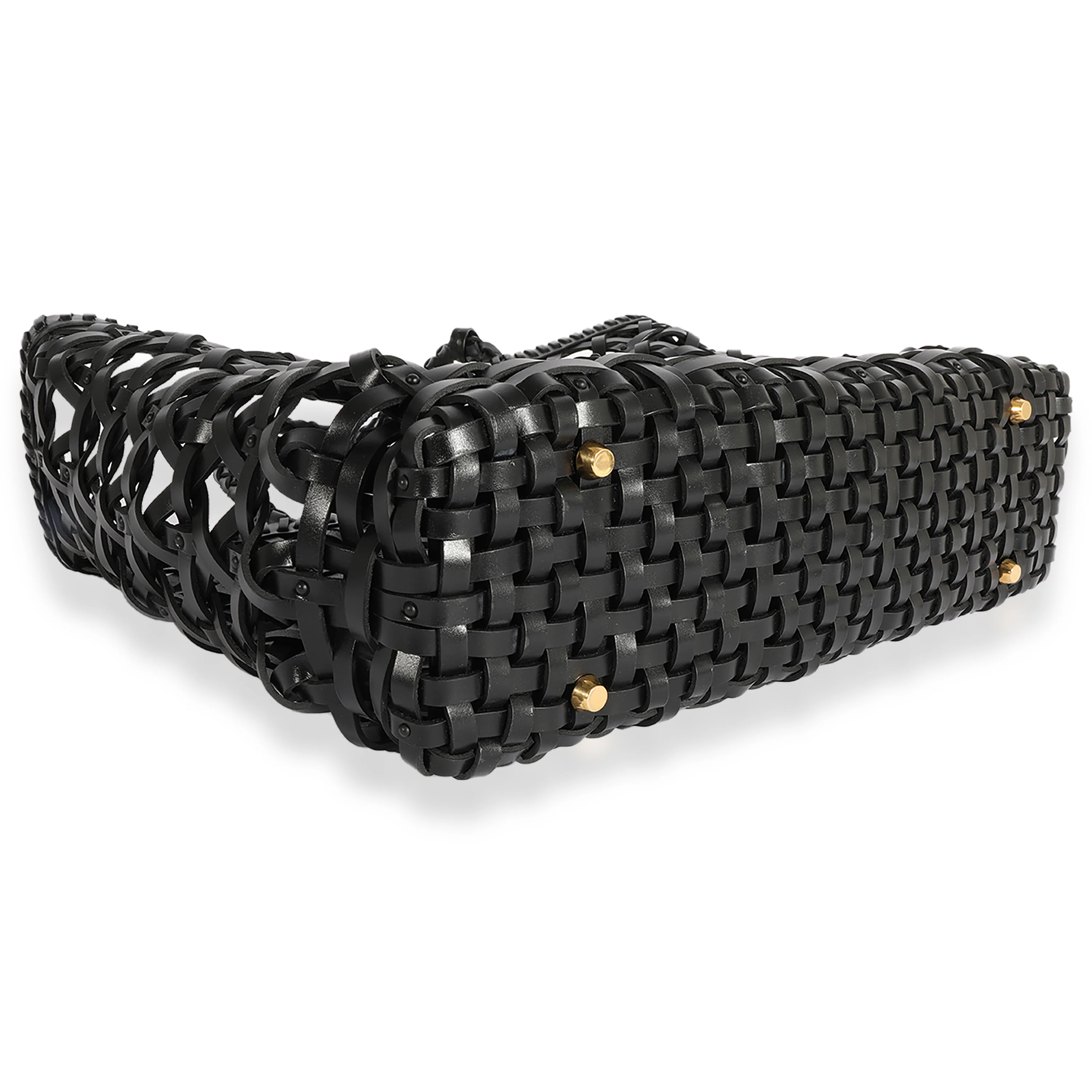 Christian Dior Black Woven Leather Large Lady Dior Bag - Image 6
