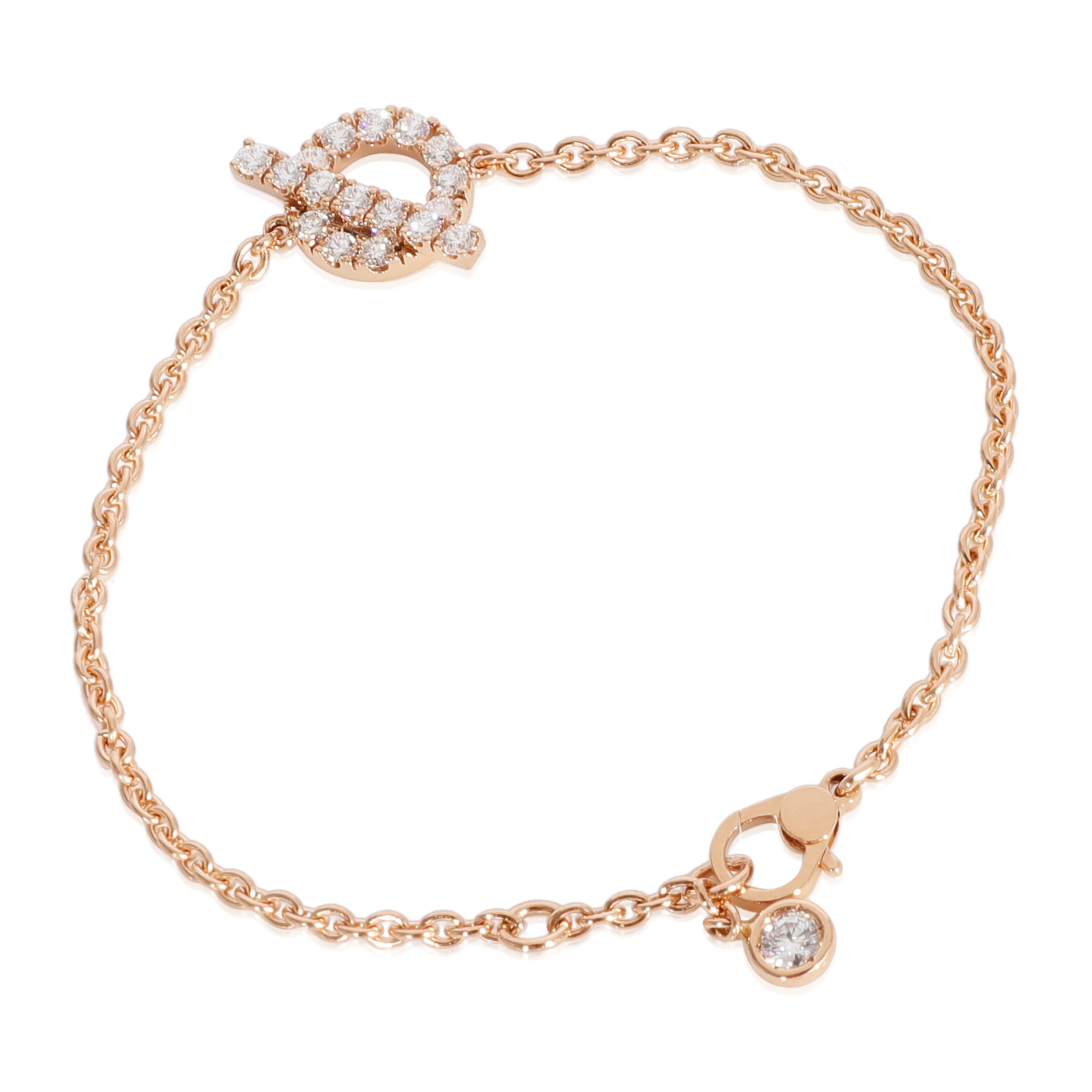 Hermès Diamond Finesse Bracelet in 18k Rose Gold 0.55 CTW - Image 2