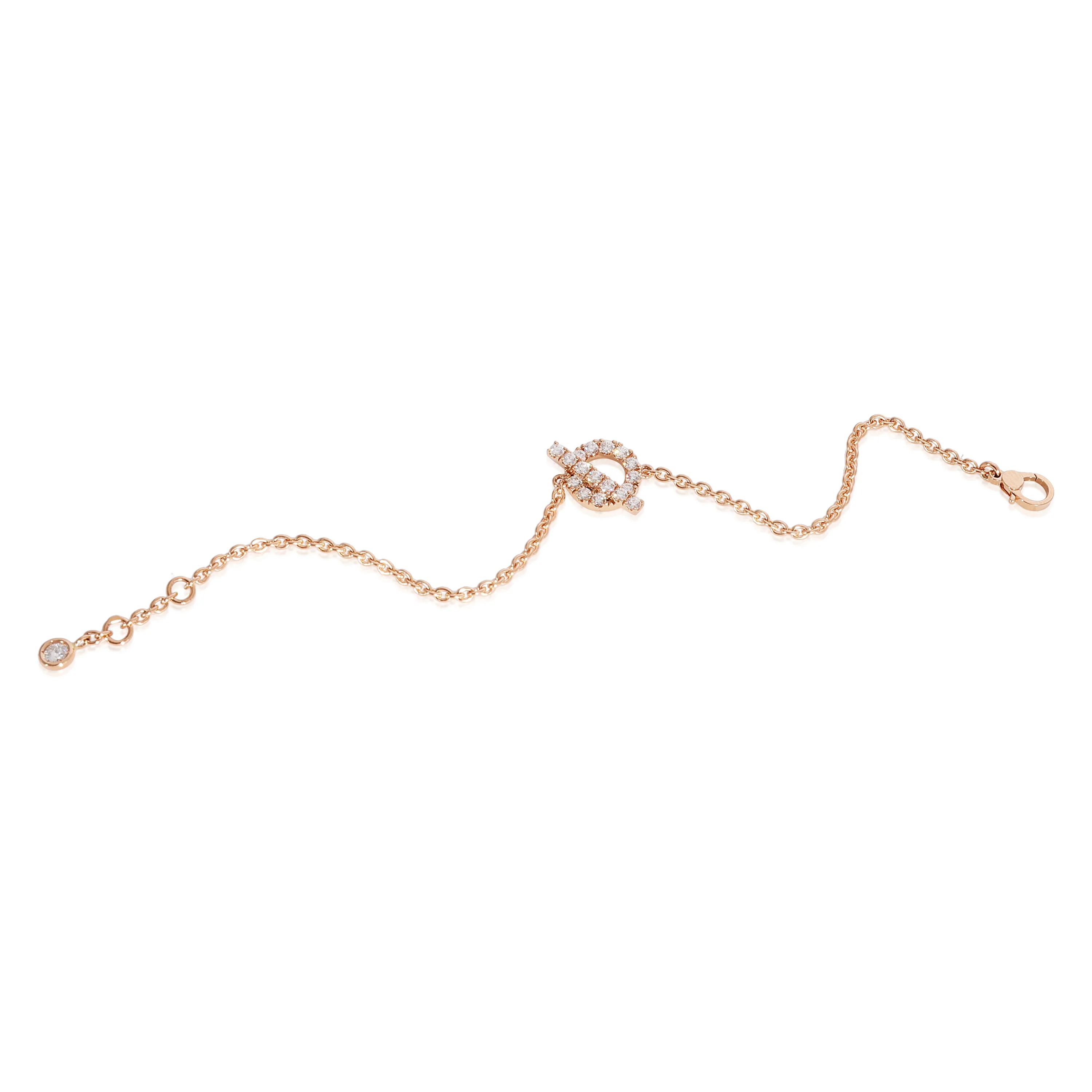Hermès Diamond Finesse Bracelet in 18k Rose Gold 0.55 CTW - Image 4