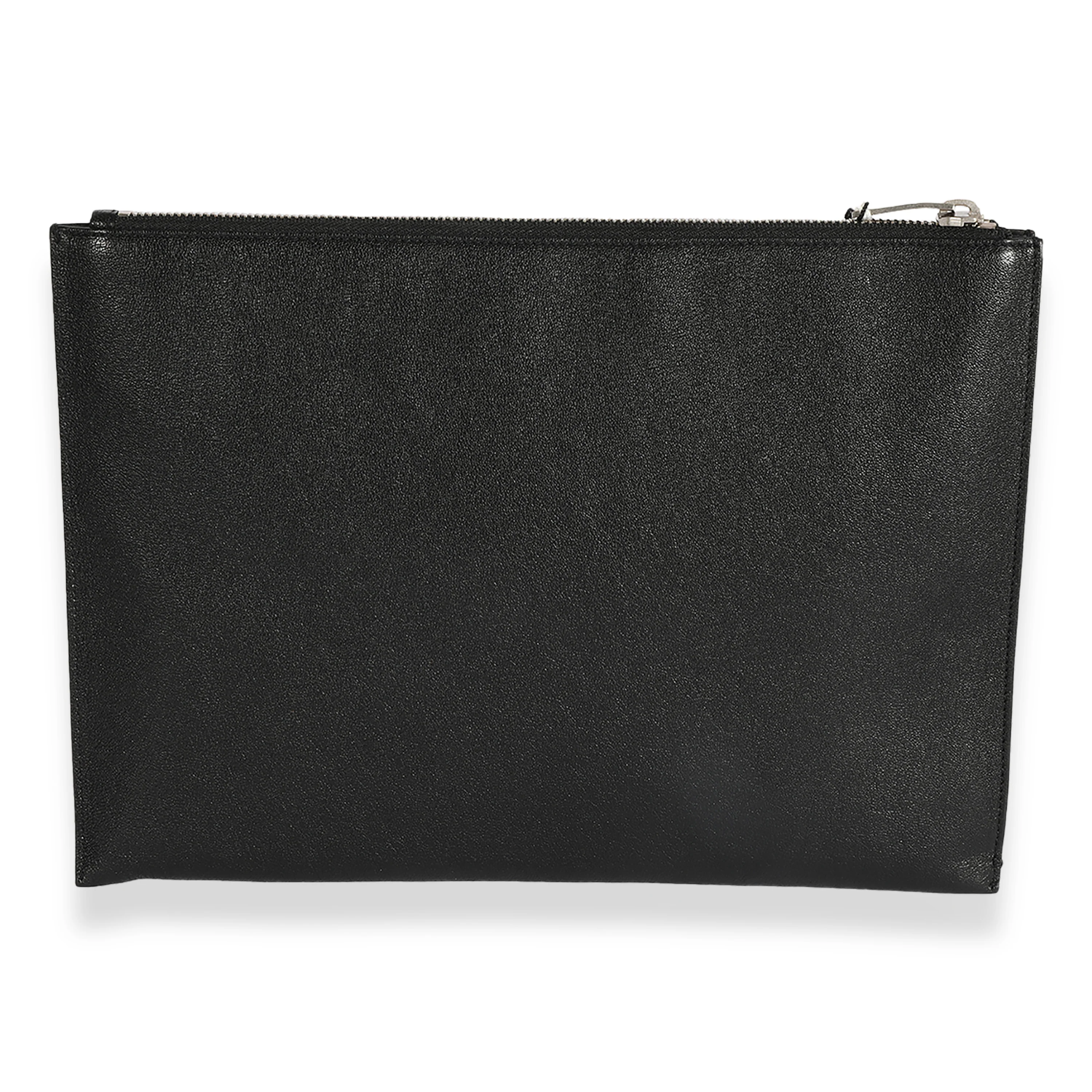 Black & Red Leather Star Clutch - Image 3