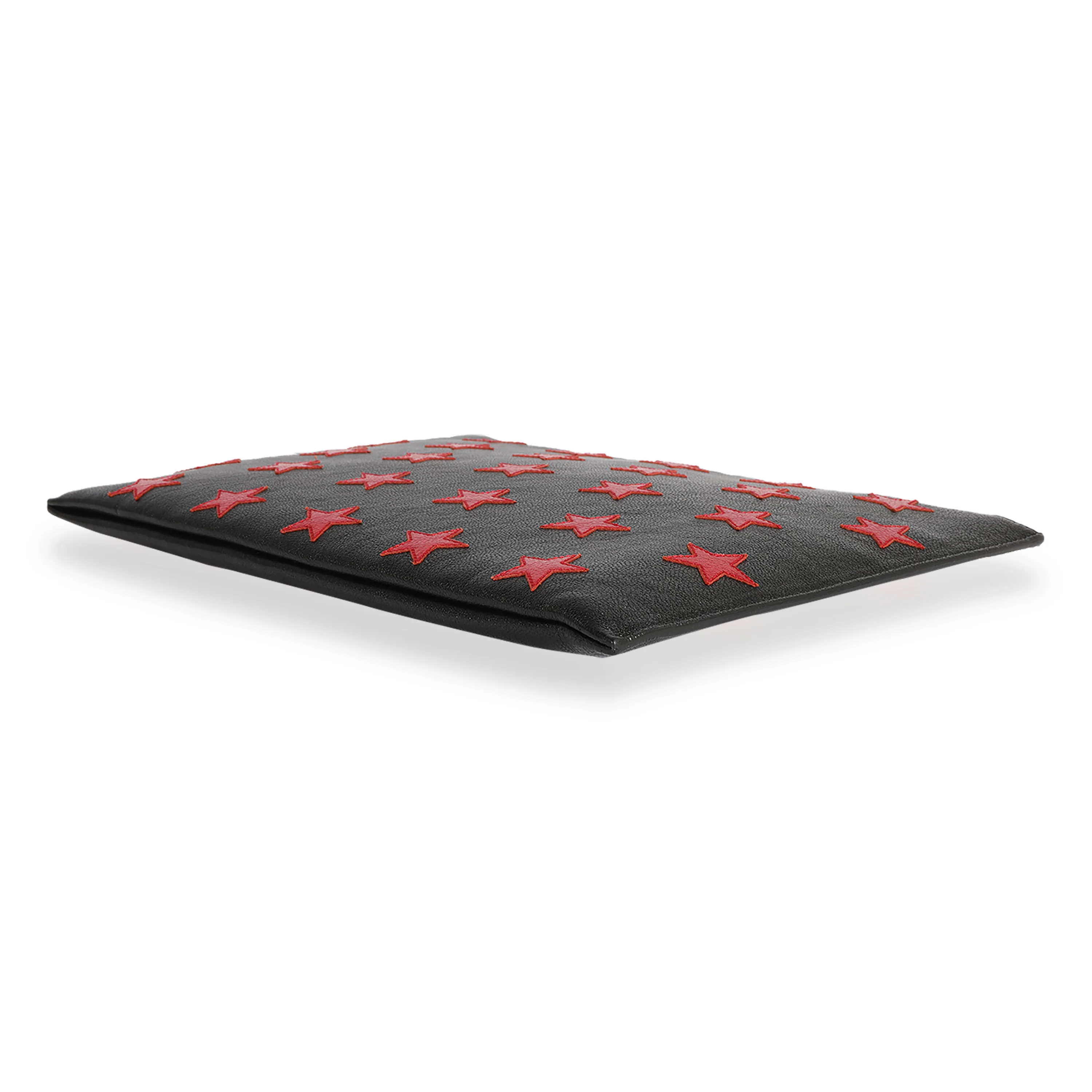 Black & Red Leather Star Clutch - Image 6