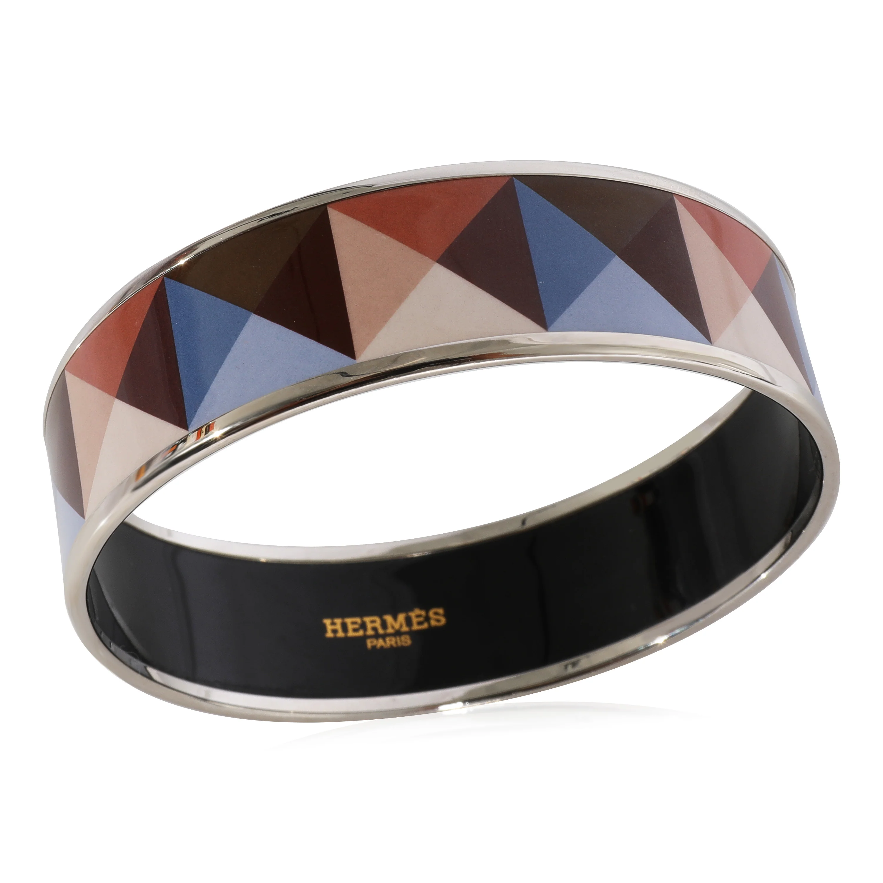 Clous en Trompe LOeil Enamel Wide Bangle 63 - Image 3