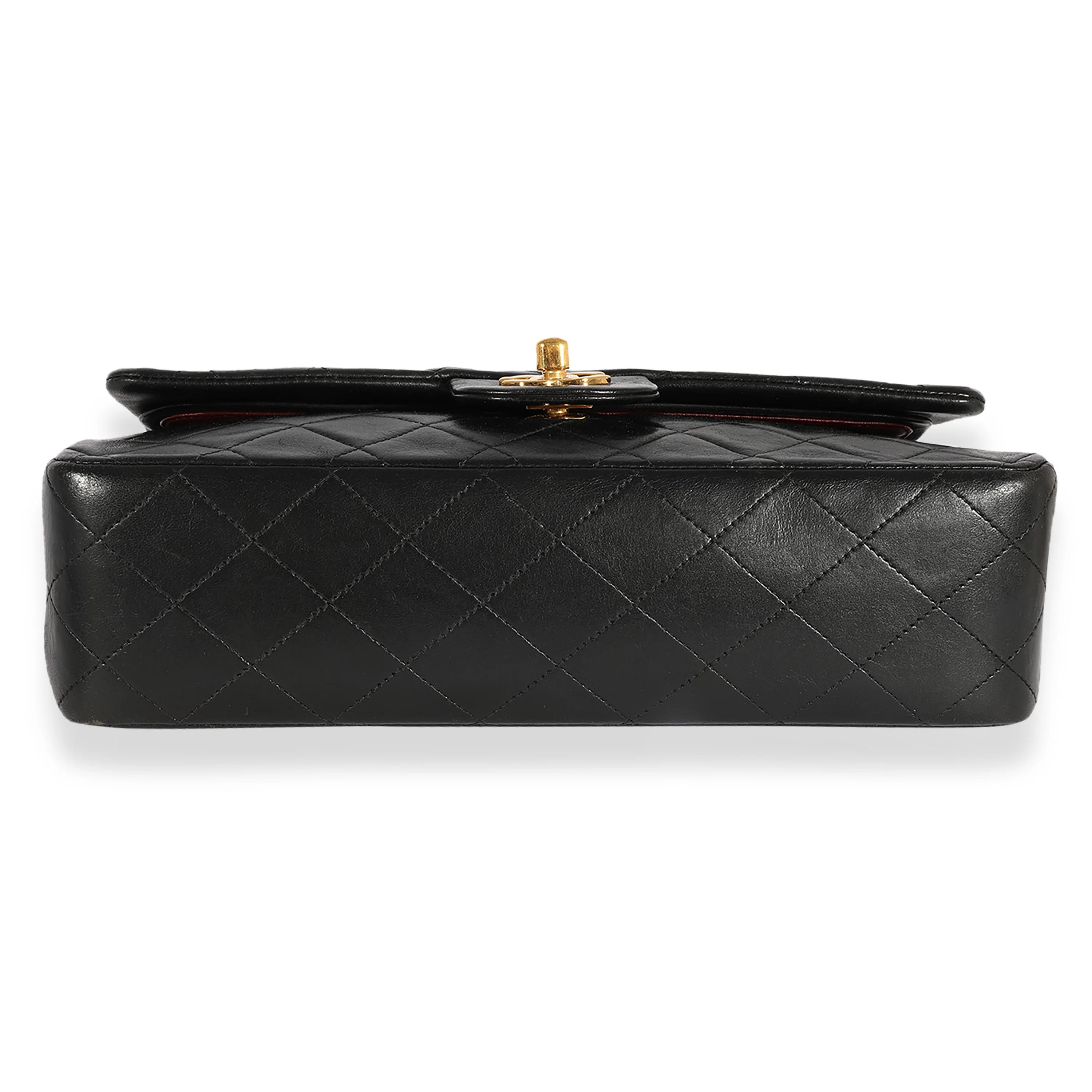 Chanel Vintage Black Quilted Lambskin Classic Medium Double Flap - Image 5